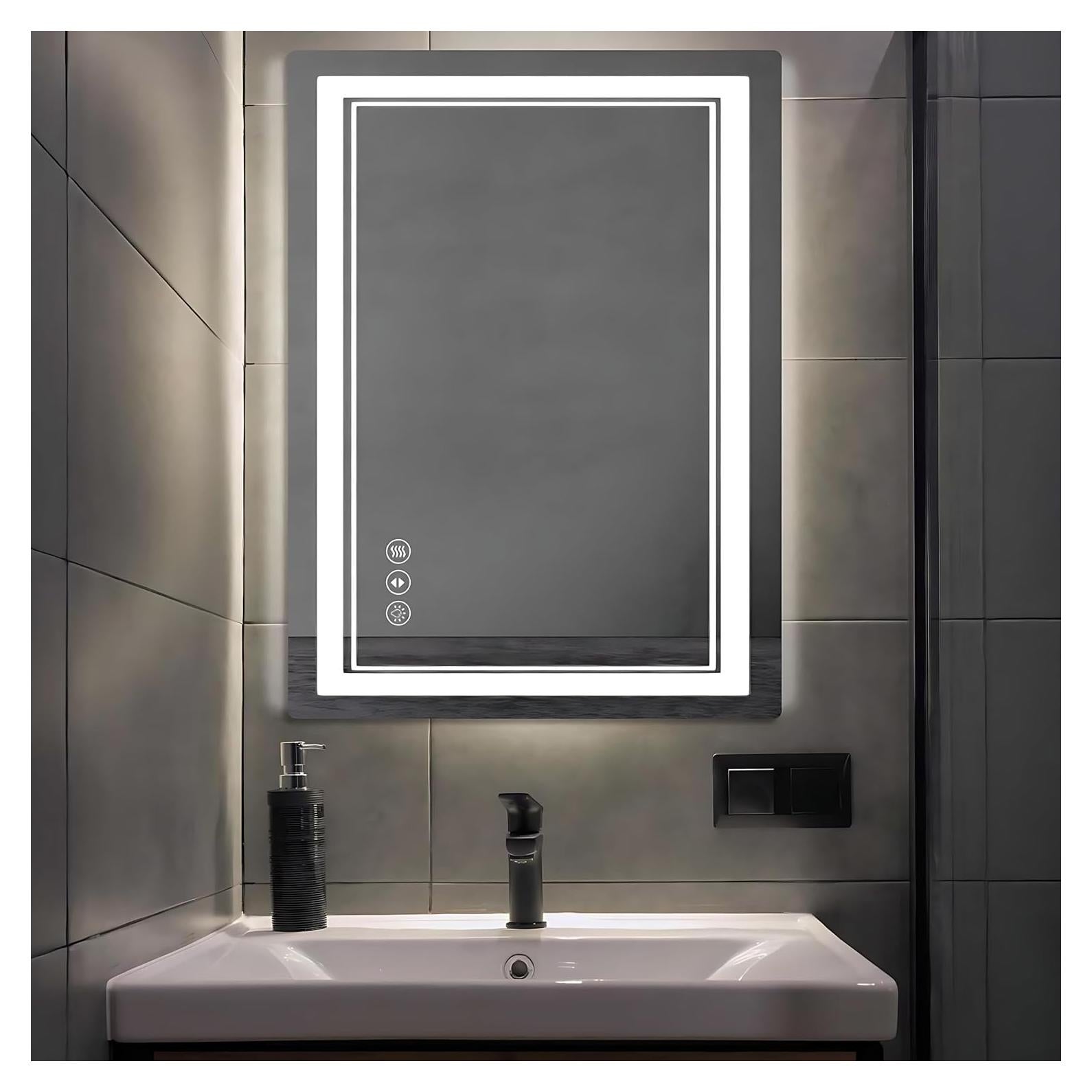 Espejo de Baño LED Aitila 71x50 cm Anti-vaho Regulable