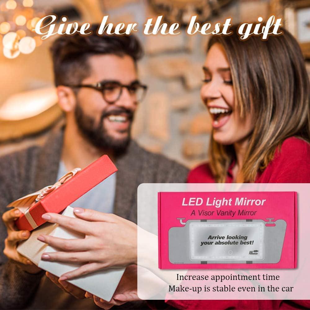 Espejo de Vanidad Xinlykid para Coche con Luz LED Regulable