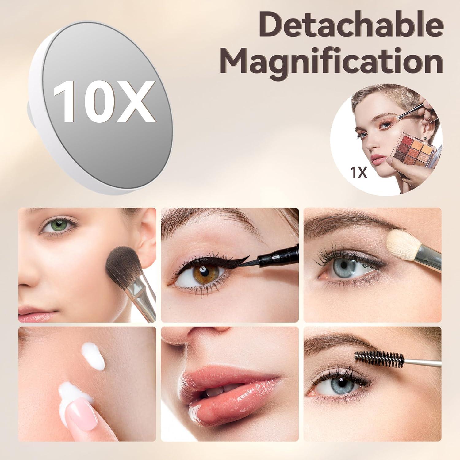 Espejo de Vanity MINISO LED 45.72x35.56cm con Aumento 10X