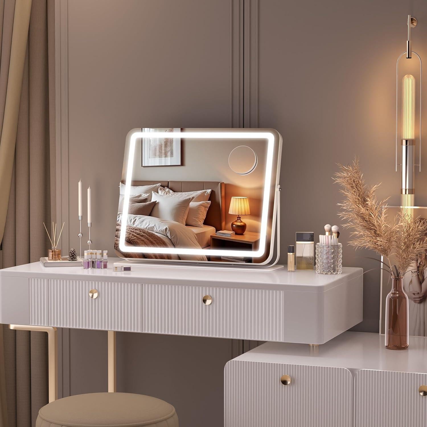 Espejo de Vanity MINISO LED 45.72x35.56cm con Aumento 10X