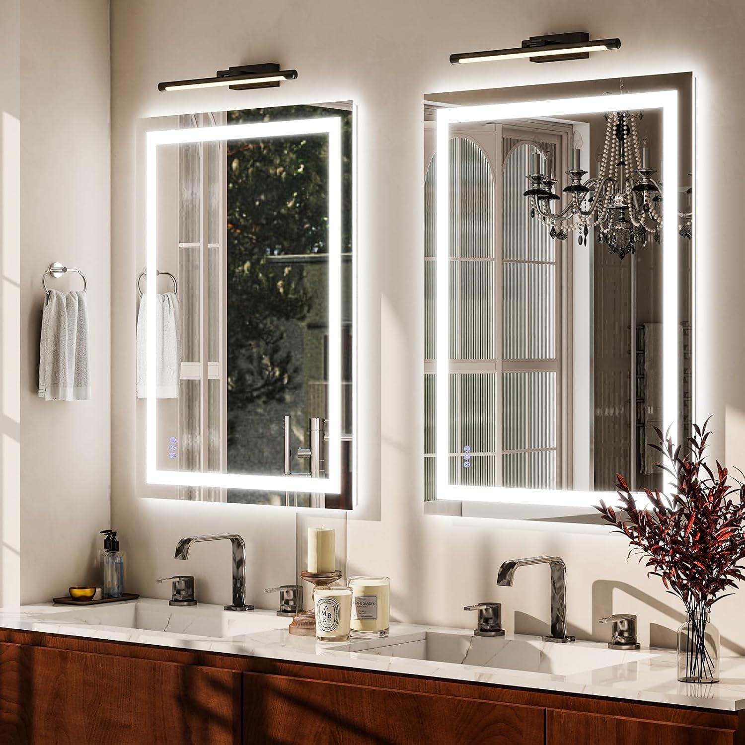 Espejo de Baño LED VooBang 97x66 cm con 3 Modos de Luz