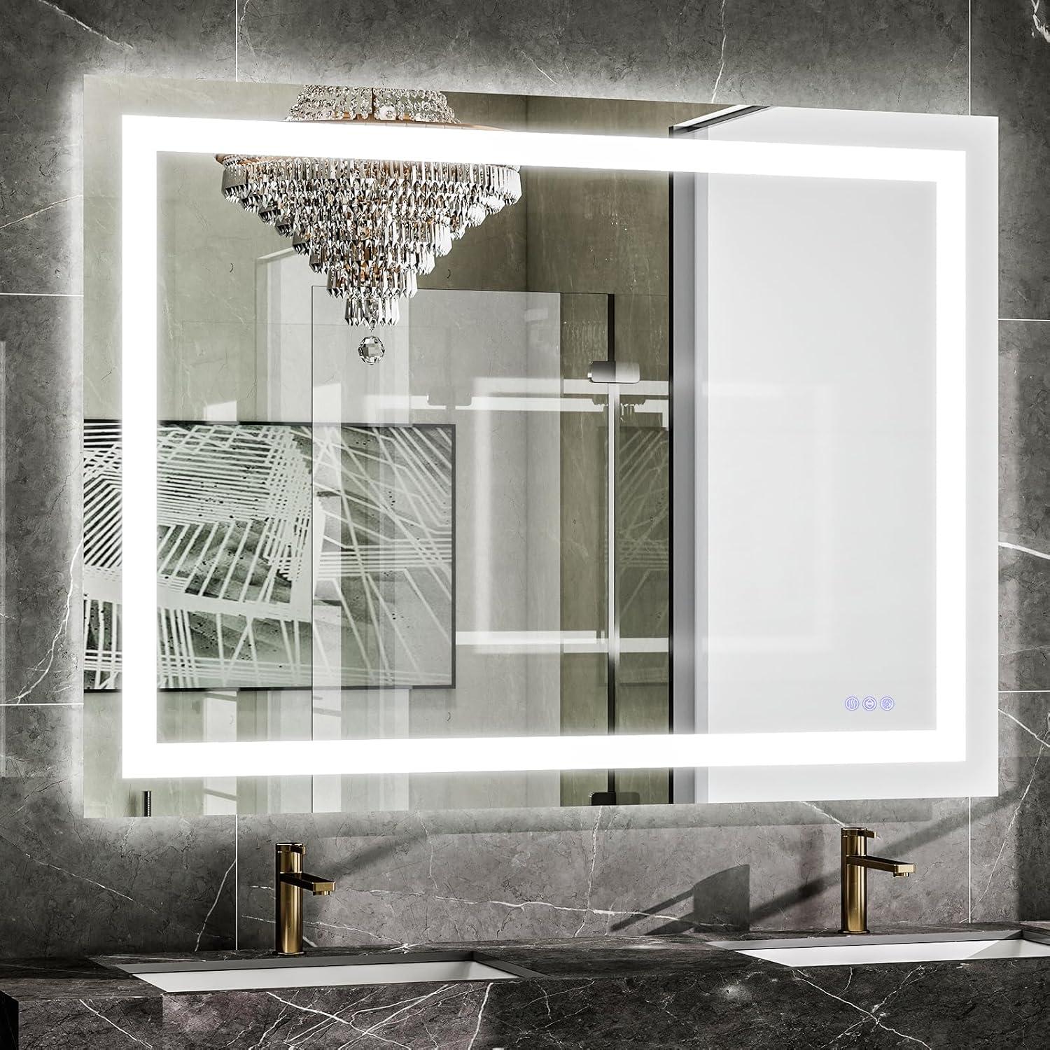 Espejo de Baño LED VooBang 97x66 cm con 3 Modos de Luz