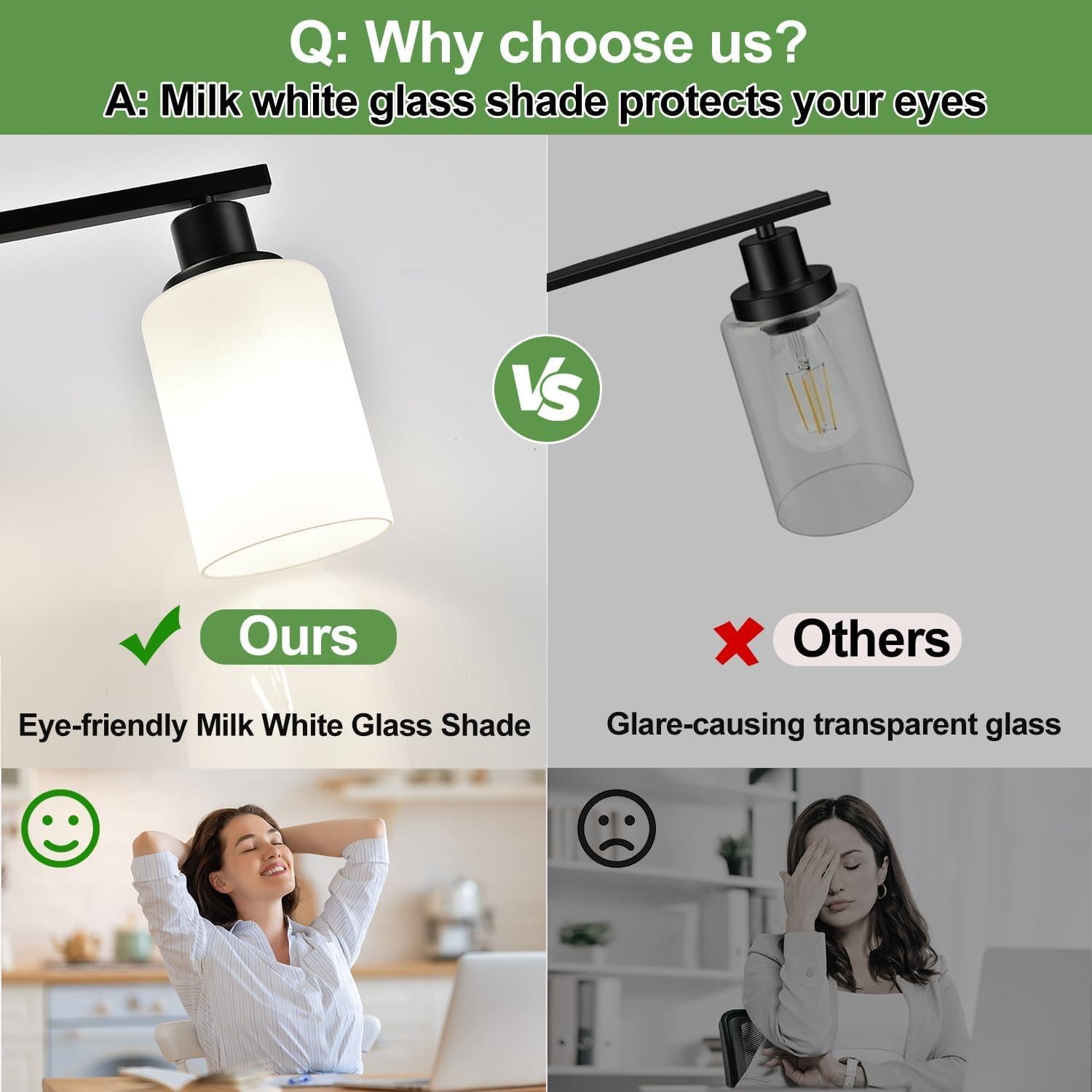 Aplique de Baño 4 Luces MOKATNG Negro Mate 69 cm