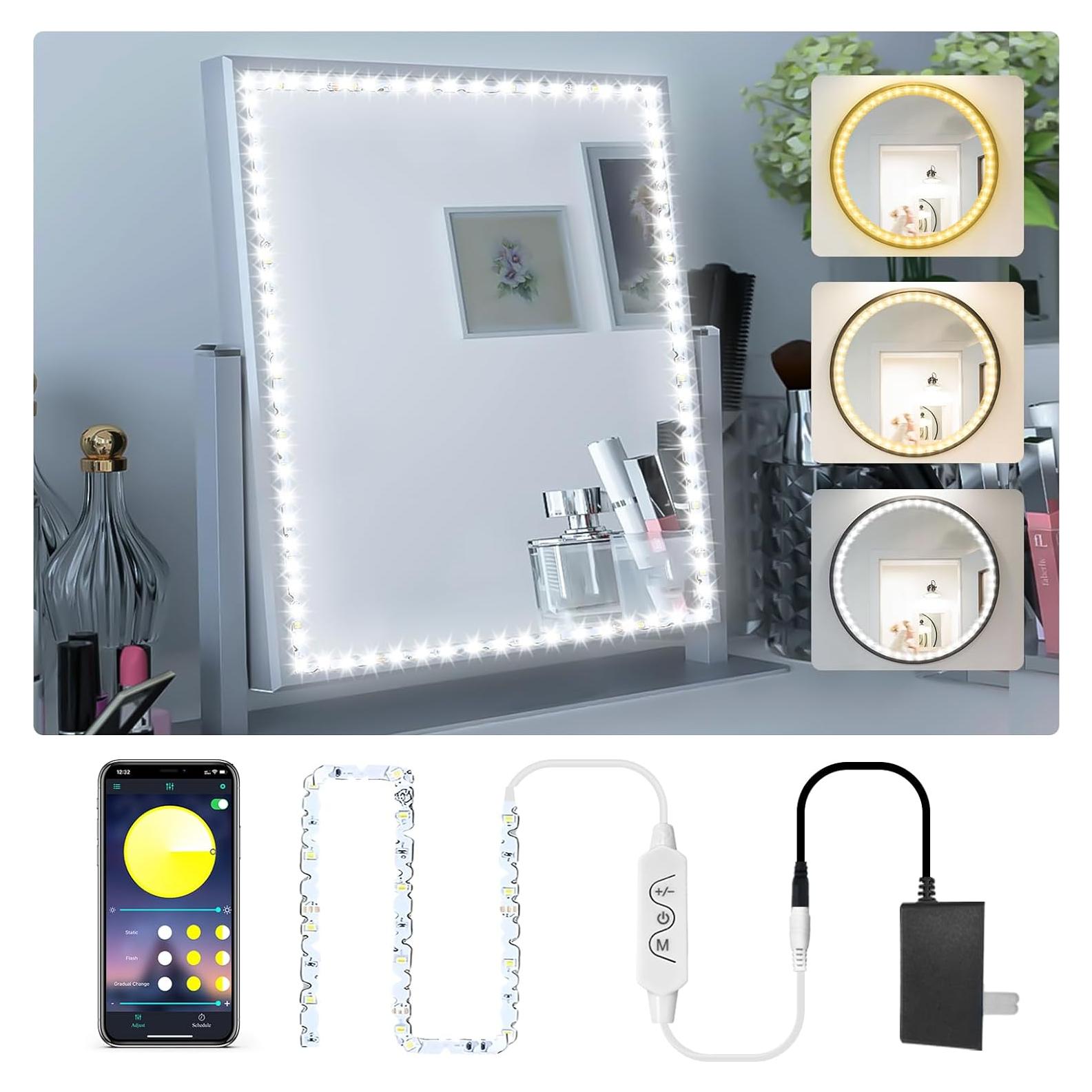 Luces LED de tocador Daymeet 4m multicolor con control APP