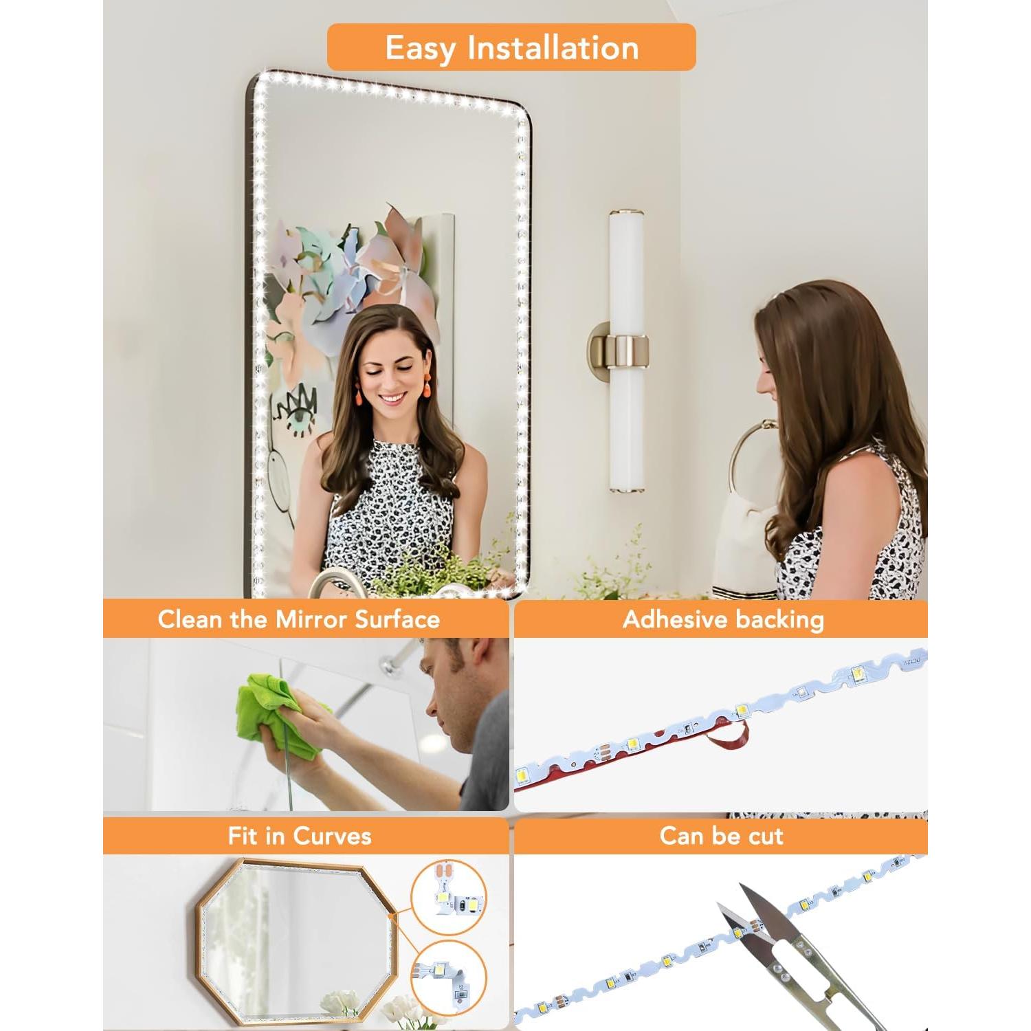 Luces LED de tocador Daymeet 4m multicolor con control APP