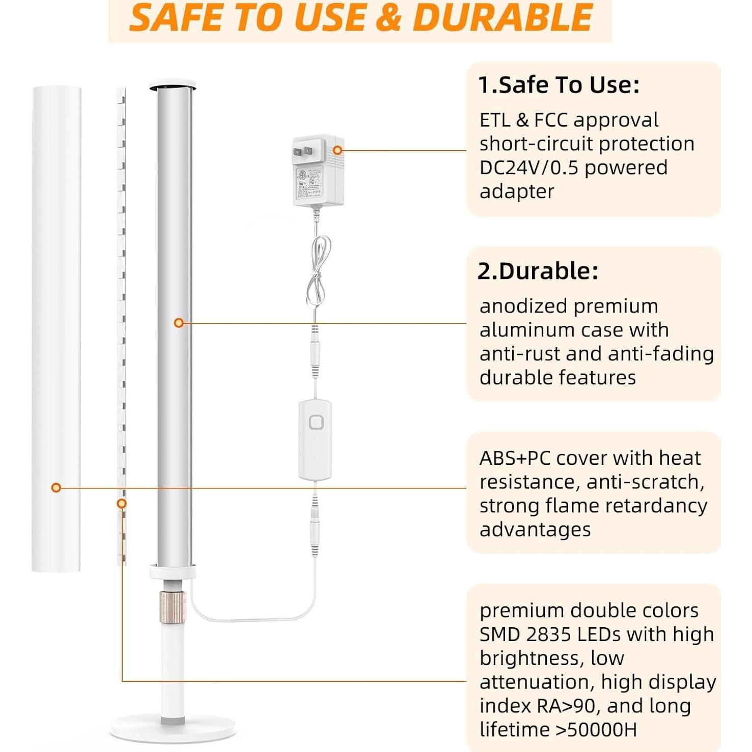Luz LED de Maquillaje RGH DM101 con Temperatura Cambiable
