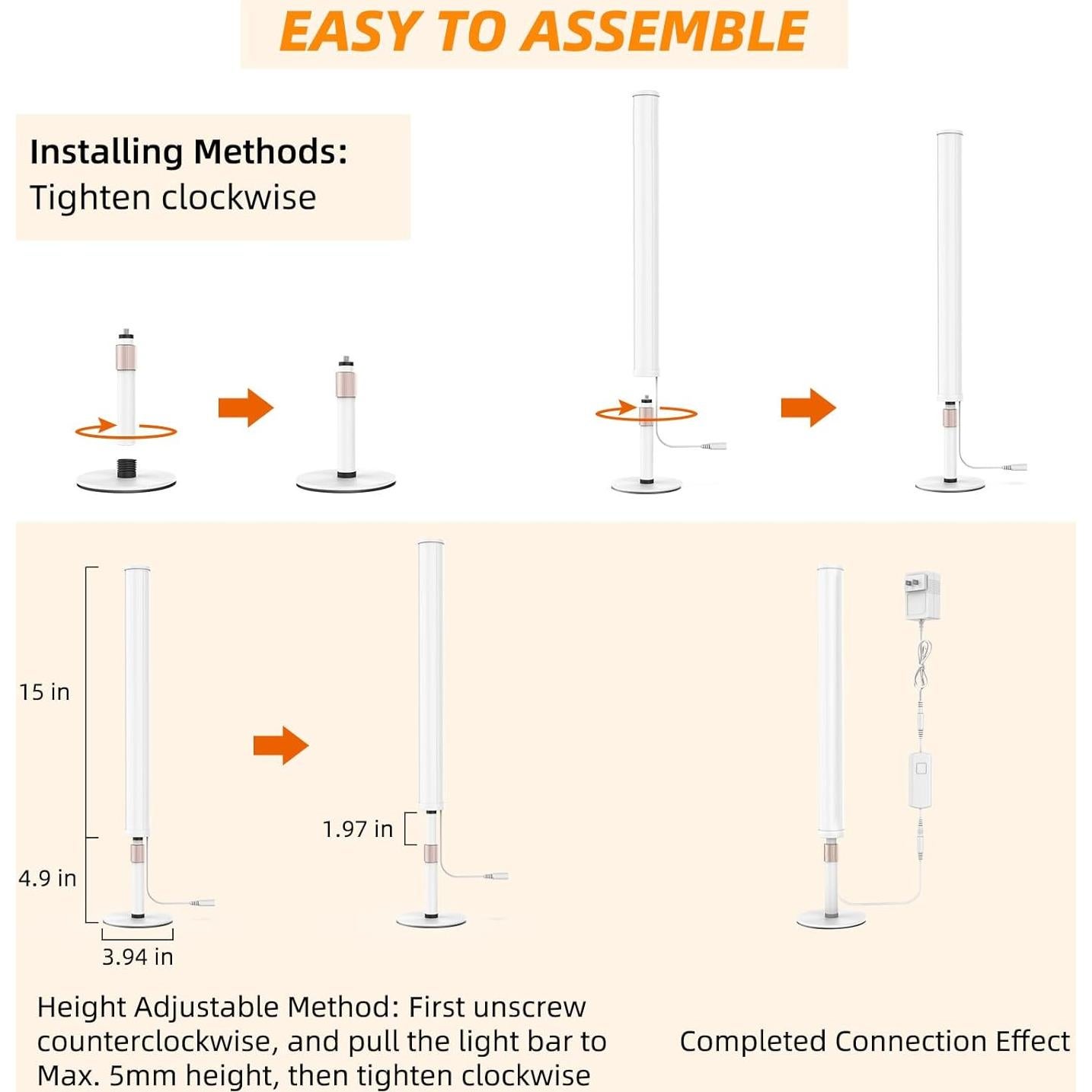 Luz LED de Maquillaje RGH DM101 con Temperatura Cambiable