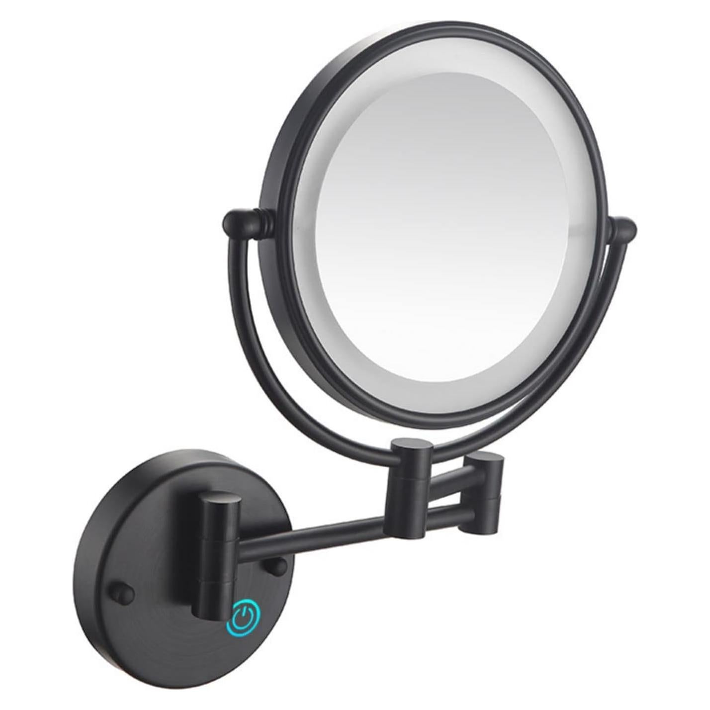 Espejo de Maquillaje LED JMFHCD 20cm Doble Lado 10x Aumento