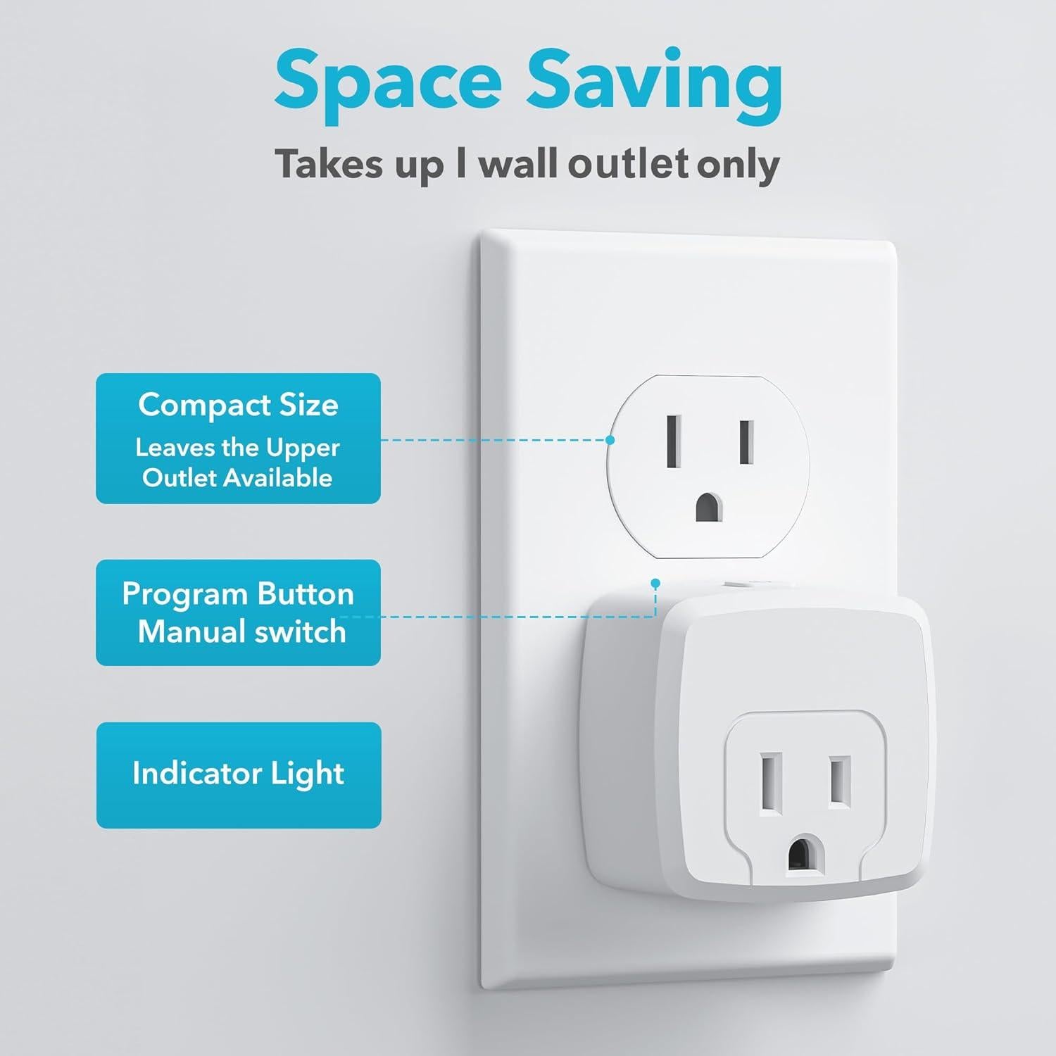 Enchufe Inalámbrico HBN con Control Remoto 3 Enchufes 15A