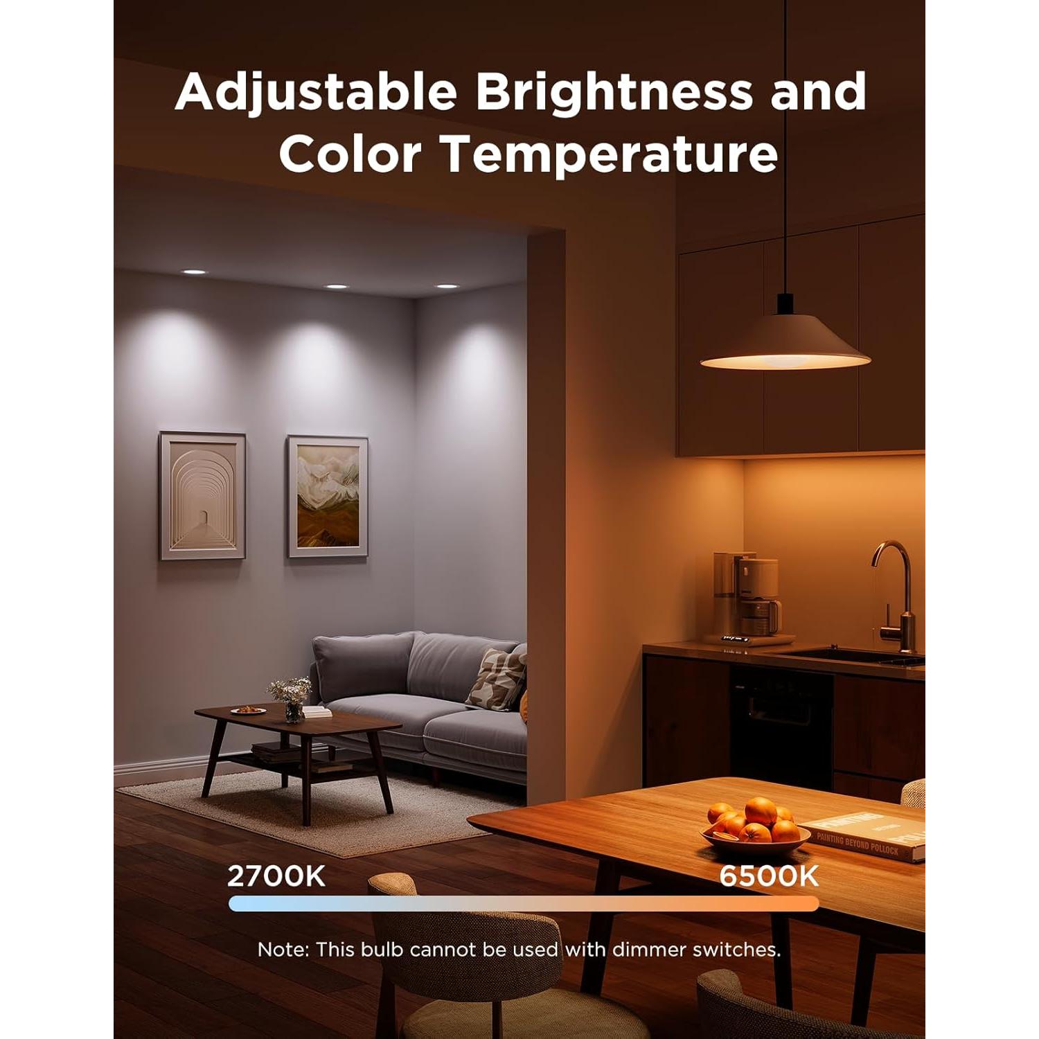 Bombillas Inteligentes Govee BR30 LED RGBWW 850 Lúmenes Paquete de 2