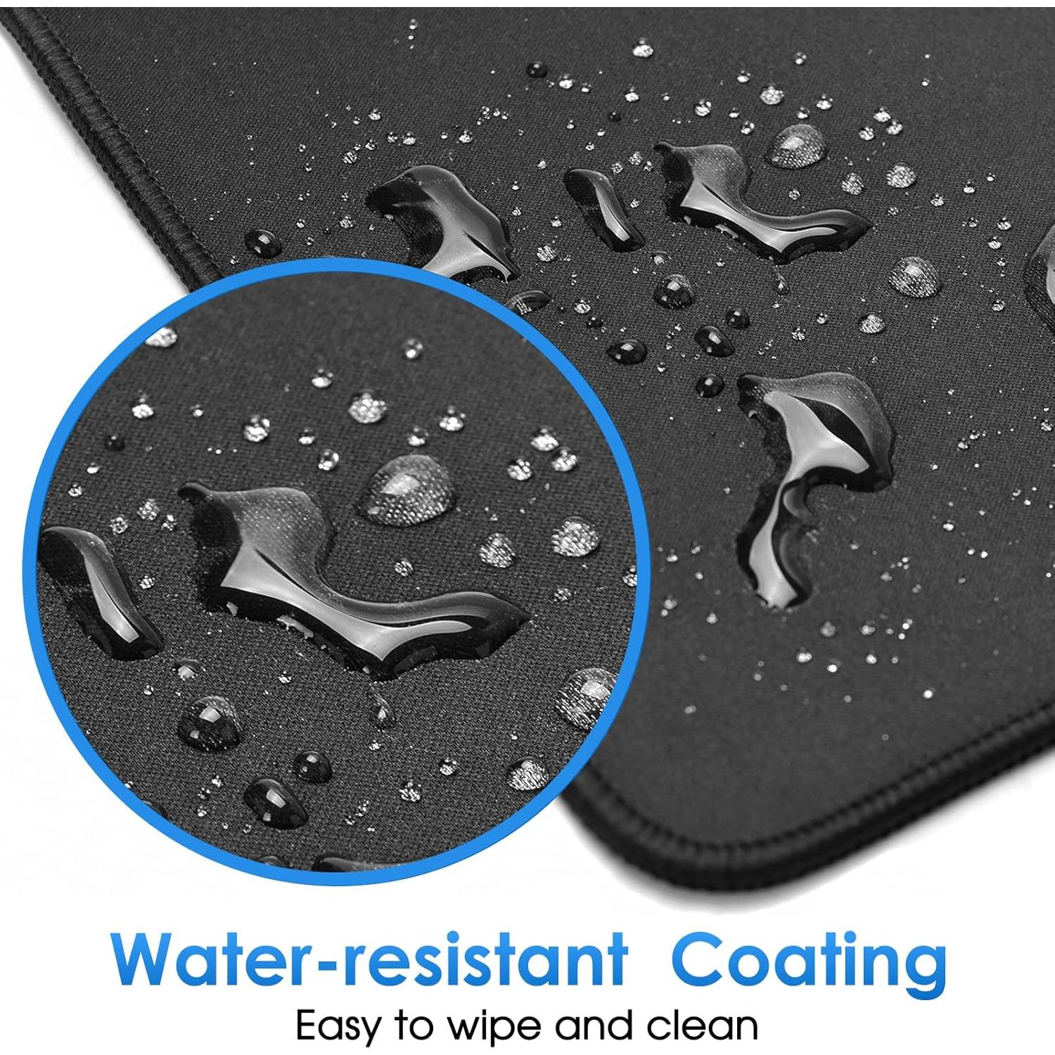 KTRIO Alfombrillas de Ratón Negras 10 Pcs 21.59x27.94 cm