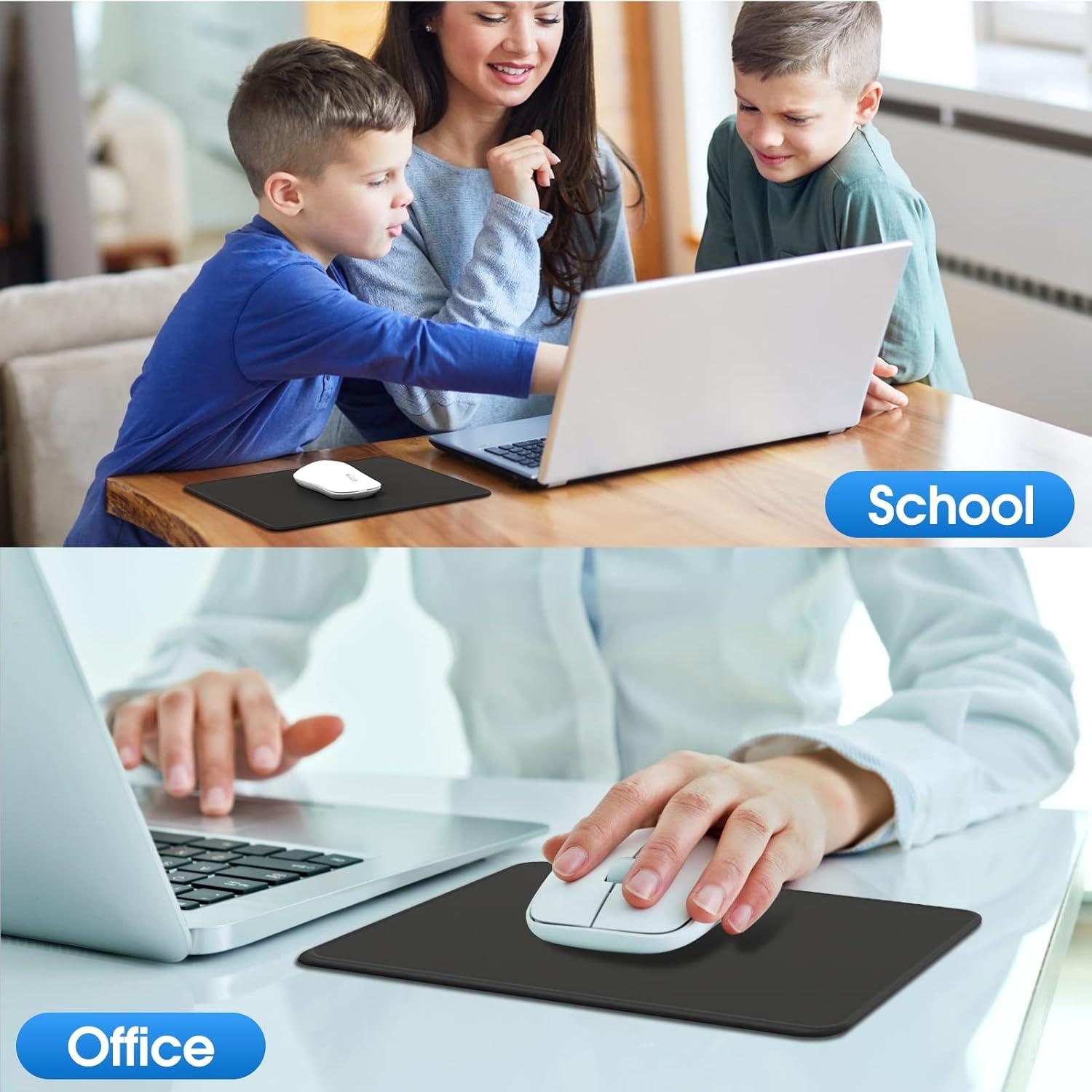 KTRIO Alfombrillas de Ratón Negras 10 Pcs 21.59x27.94 cm