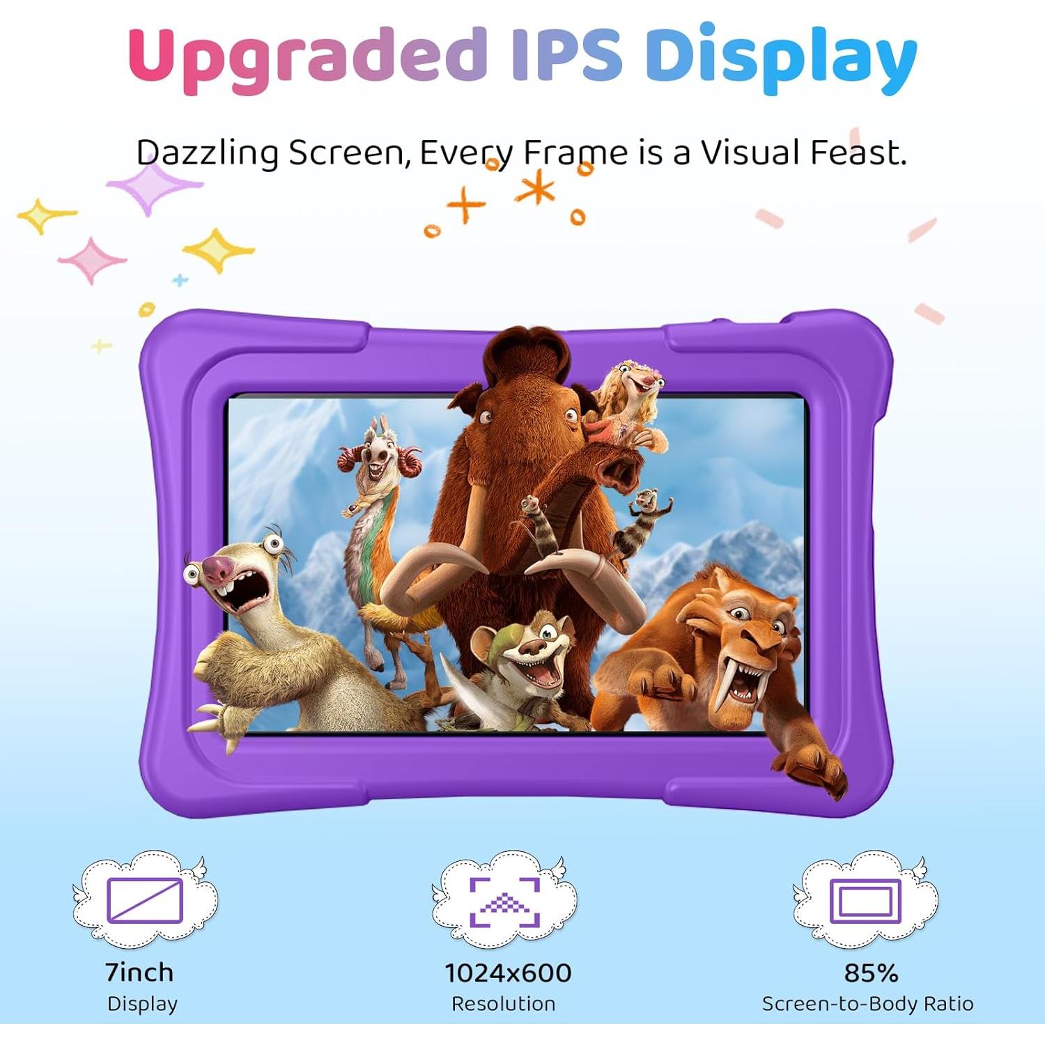 Tableta para Niños aiprotablet K07 7" Android 15 8GB/32GB