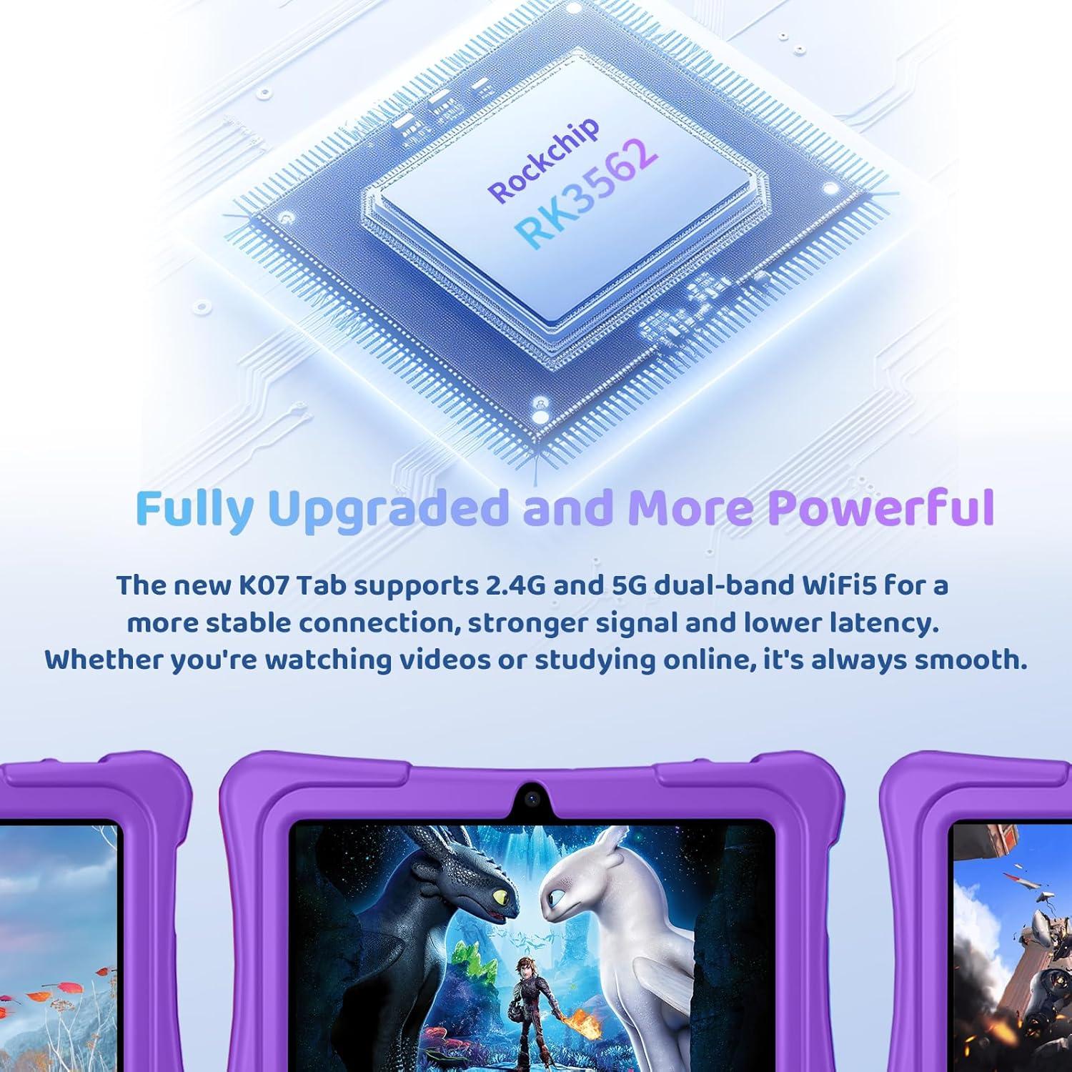 Tableta para Niños aiprotablet K07 7" Android 15 8GB/32GB