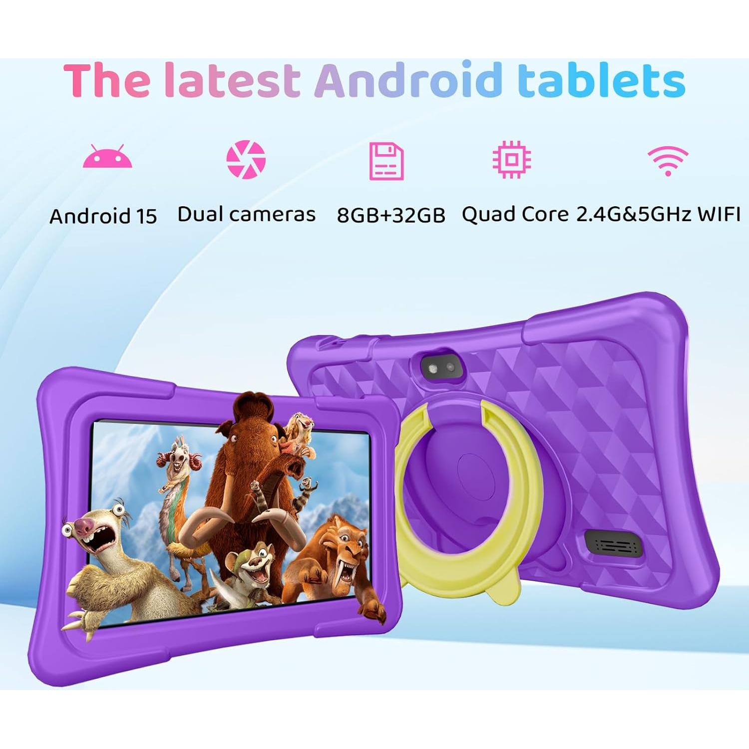 Tableta para Niños aiprotablet K07 7" Android 15 8GB/32GB