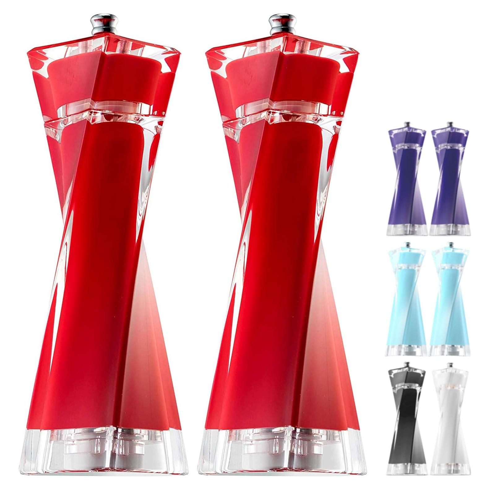 Conjunto Molinillos Sal y Pimienta MITBAK Rojos 20.32 cm