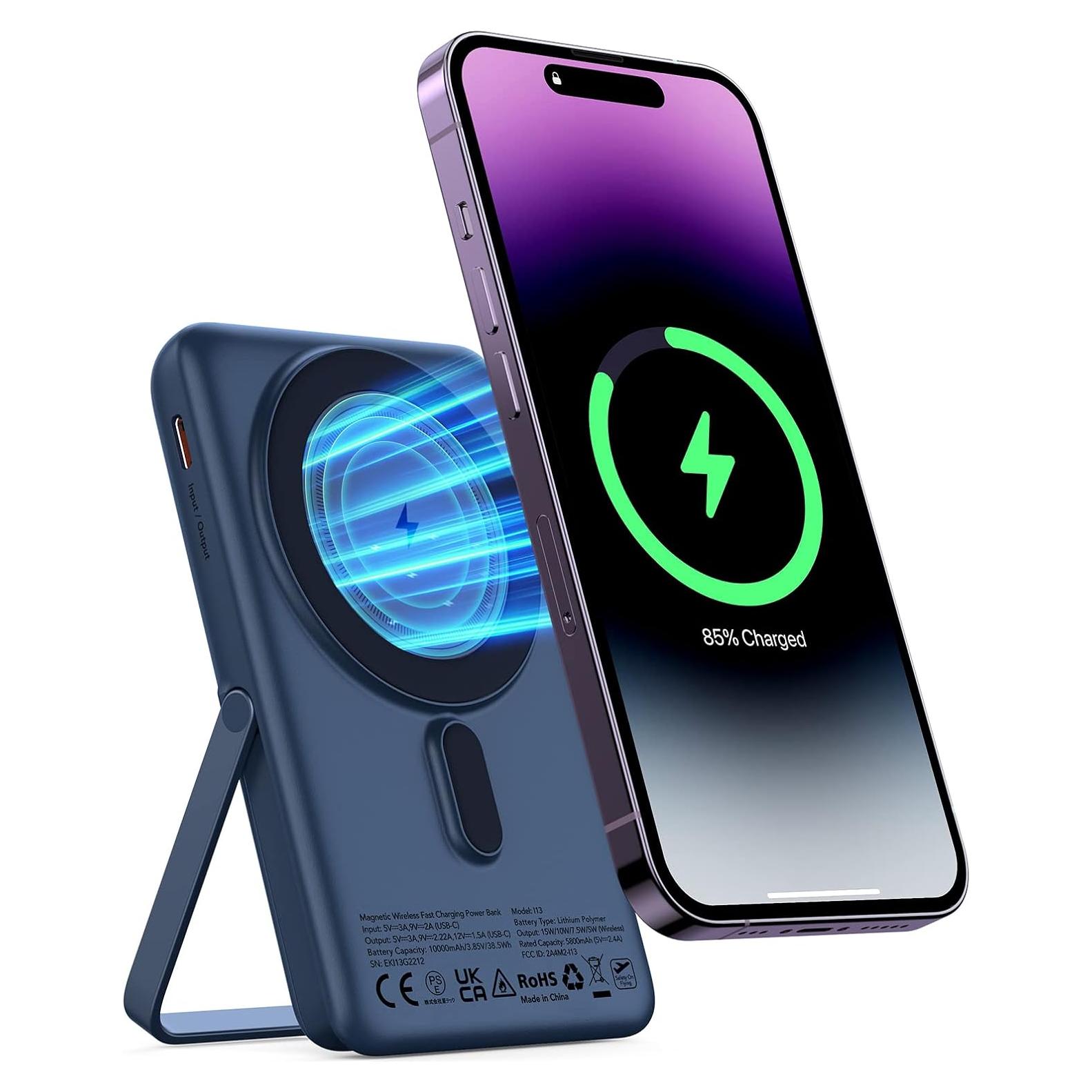 Cargador Portátil Inalámbrico KIMORE 10000mAh Carga Rápida 20W