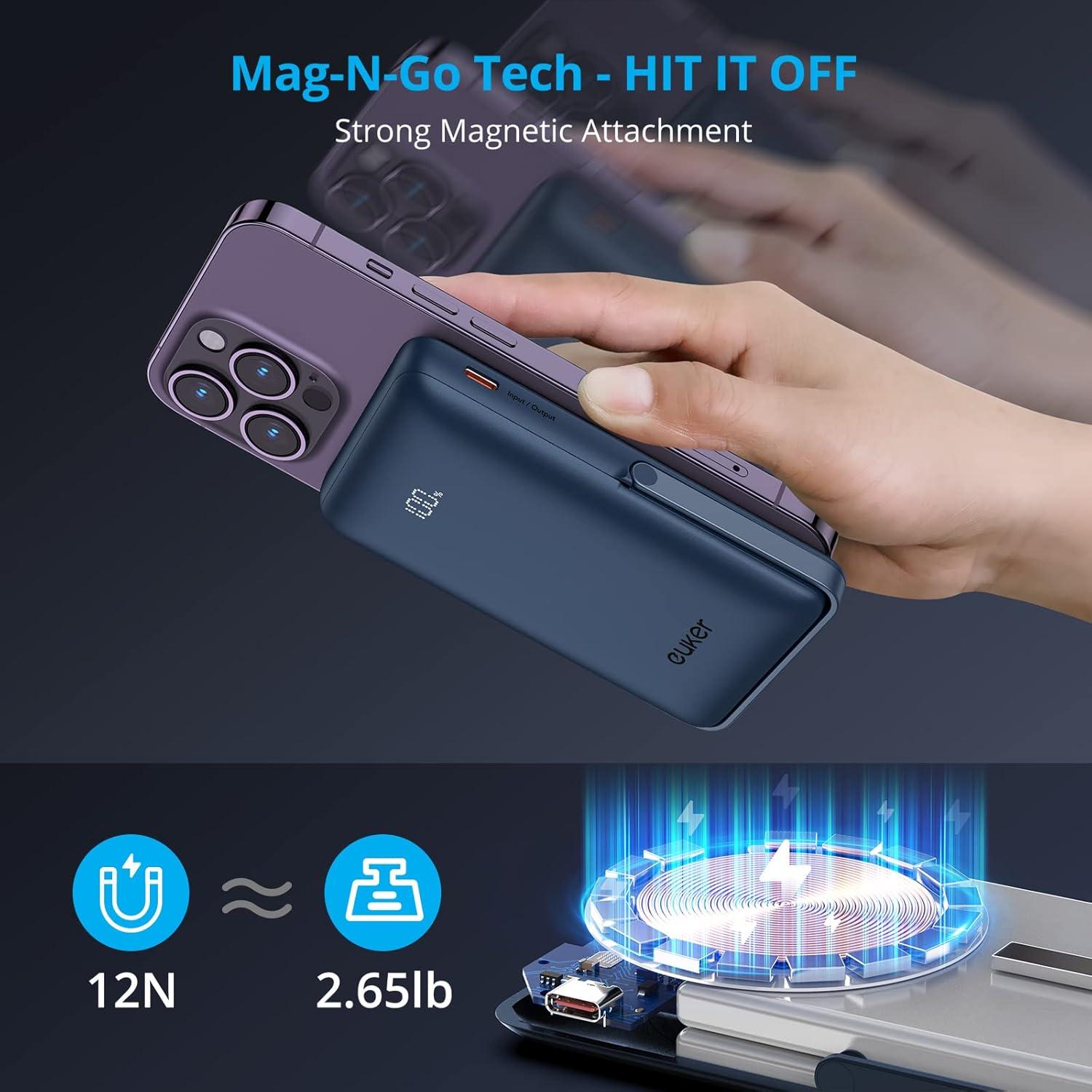 Cargador Portátil Inalámbrico KIMORE 10000mAh Carga Rápida 20W