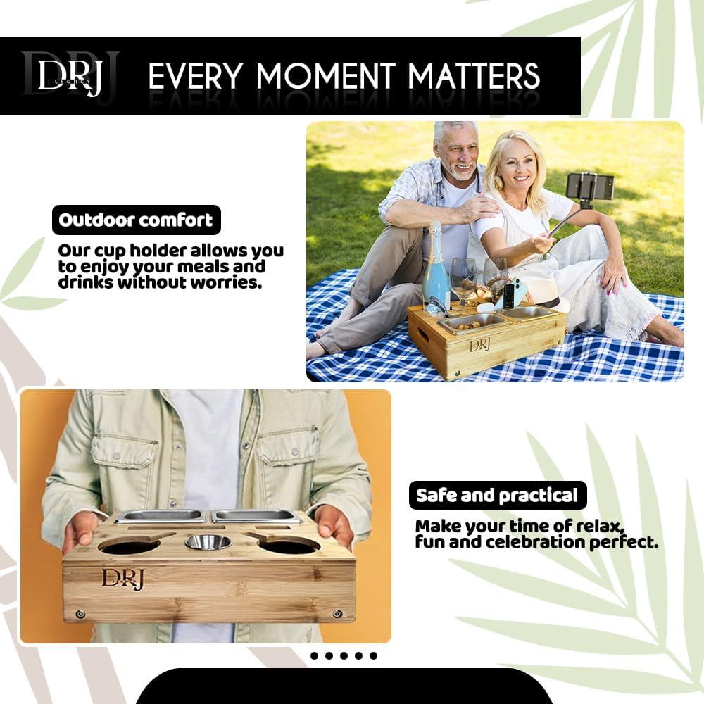 Bandeja Multifuncional DRJlegacy para Sofá con Soporte para Tazas