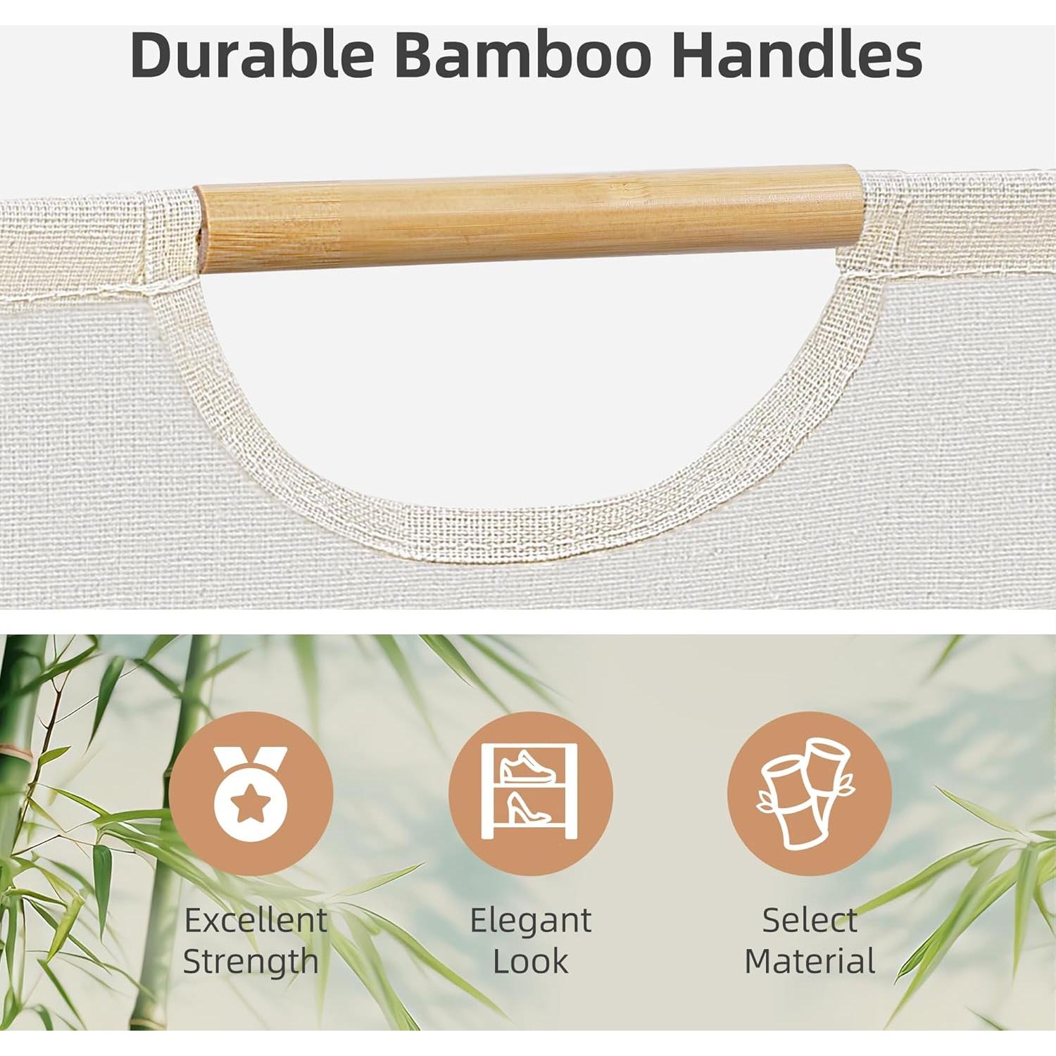 Cesta de Ropa Plegable STORAGE MANIAC 80L Beige Impermeable