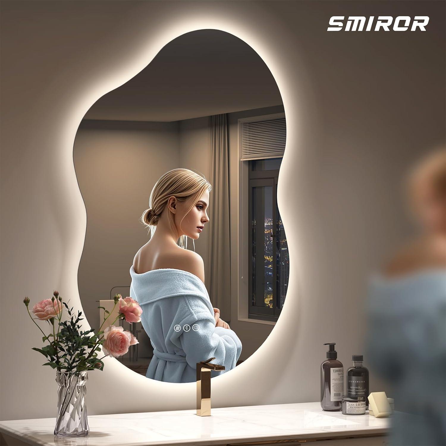 Espejo de Baño LED Retroiluminado SMIROR Nube 91x61 cm