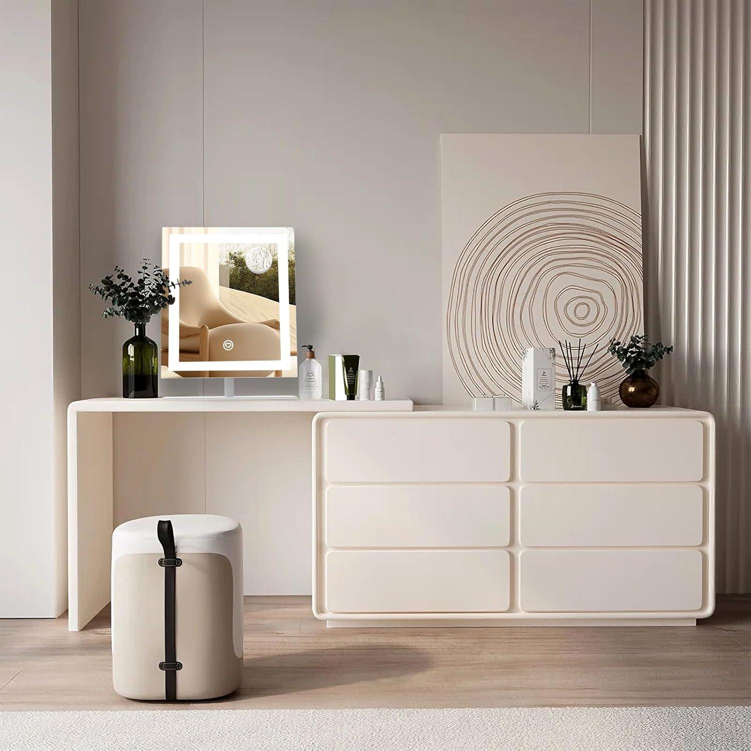 Espejo de Maquillaje Iluminado Beelux 30 cm con 10X de Aumento