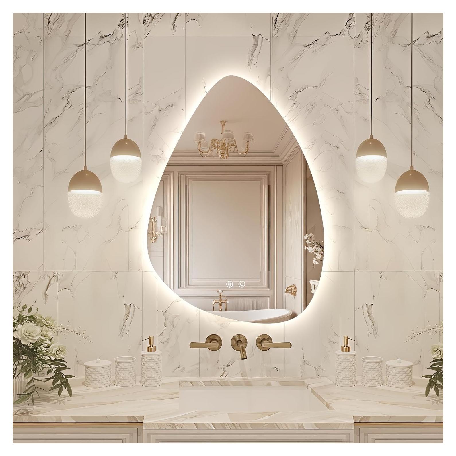 Espejo de Baño LED Irregular Niccy 71.1x50.8cm Anti-vaho