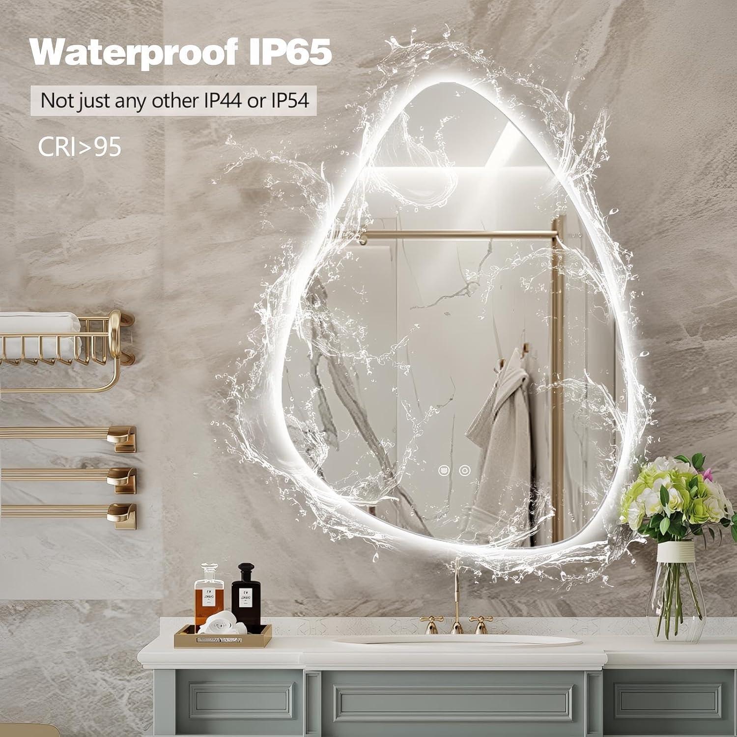 Espejo de Baño LED Irregular Niccy 71.1x50.8cm Anti-vaho