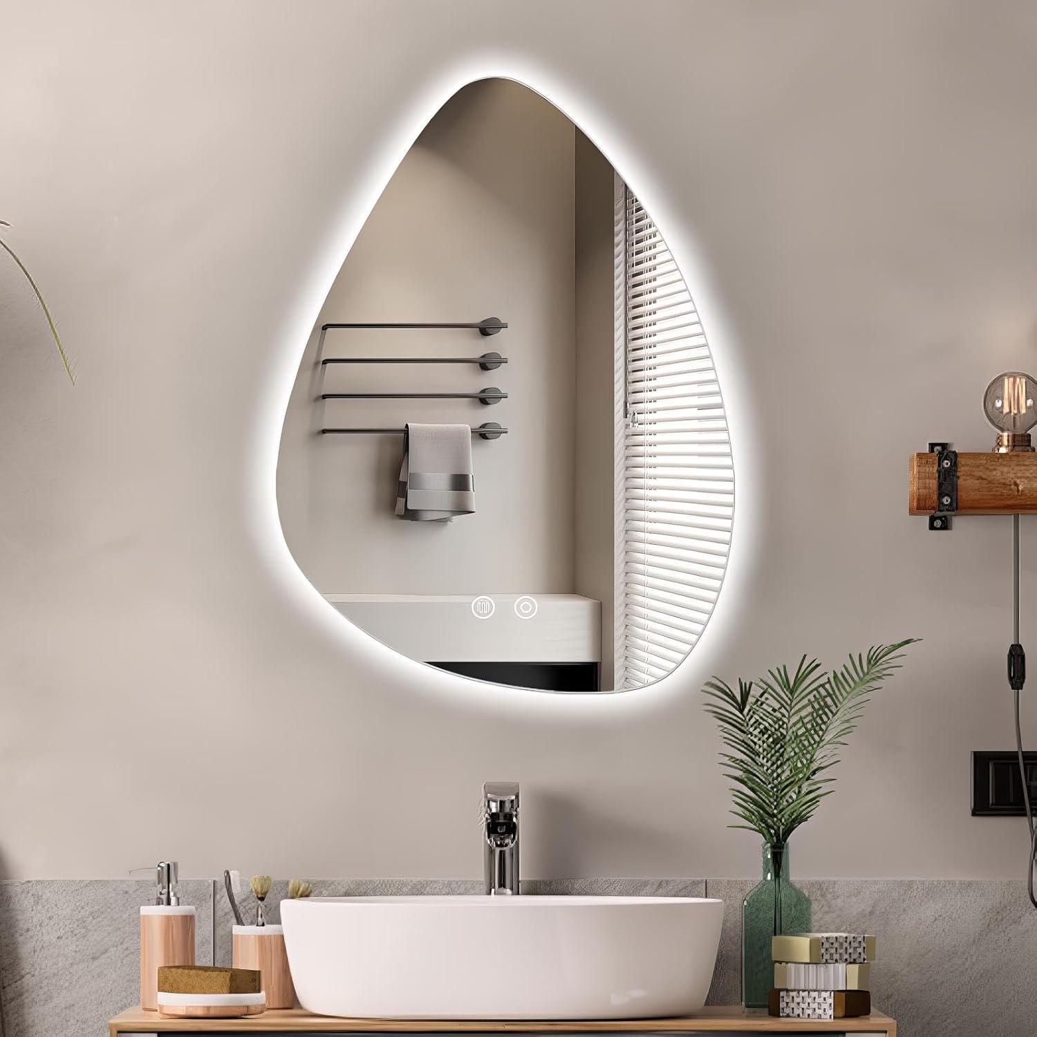 Espejo de Baño LED Irregular Niccy 71.1x50.8cm Anti-vaho