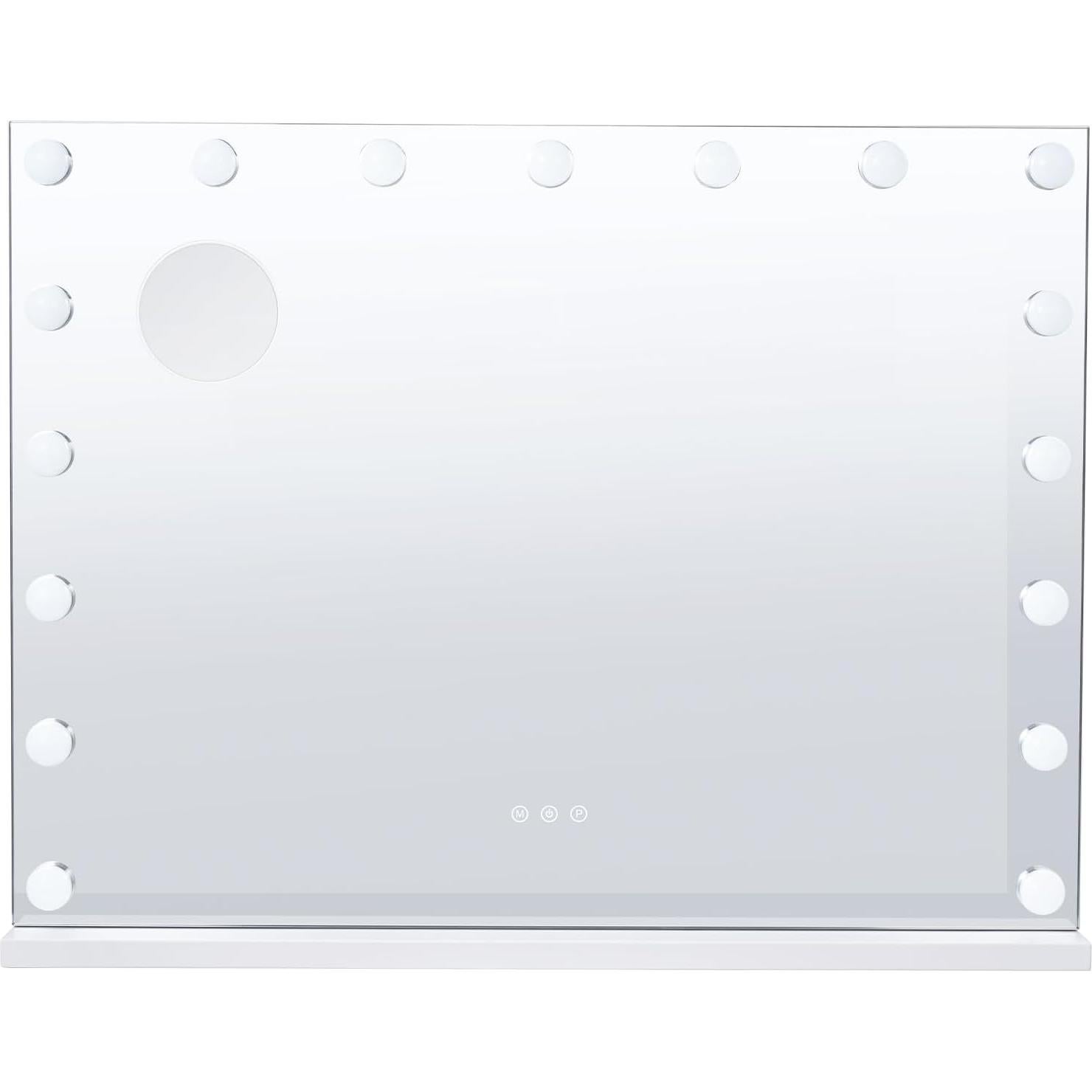 Espejo de Tocador VEVOR 80x60cm con Luces LED y Aumento 5X