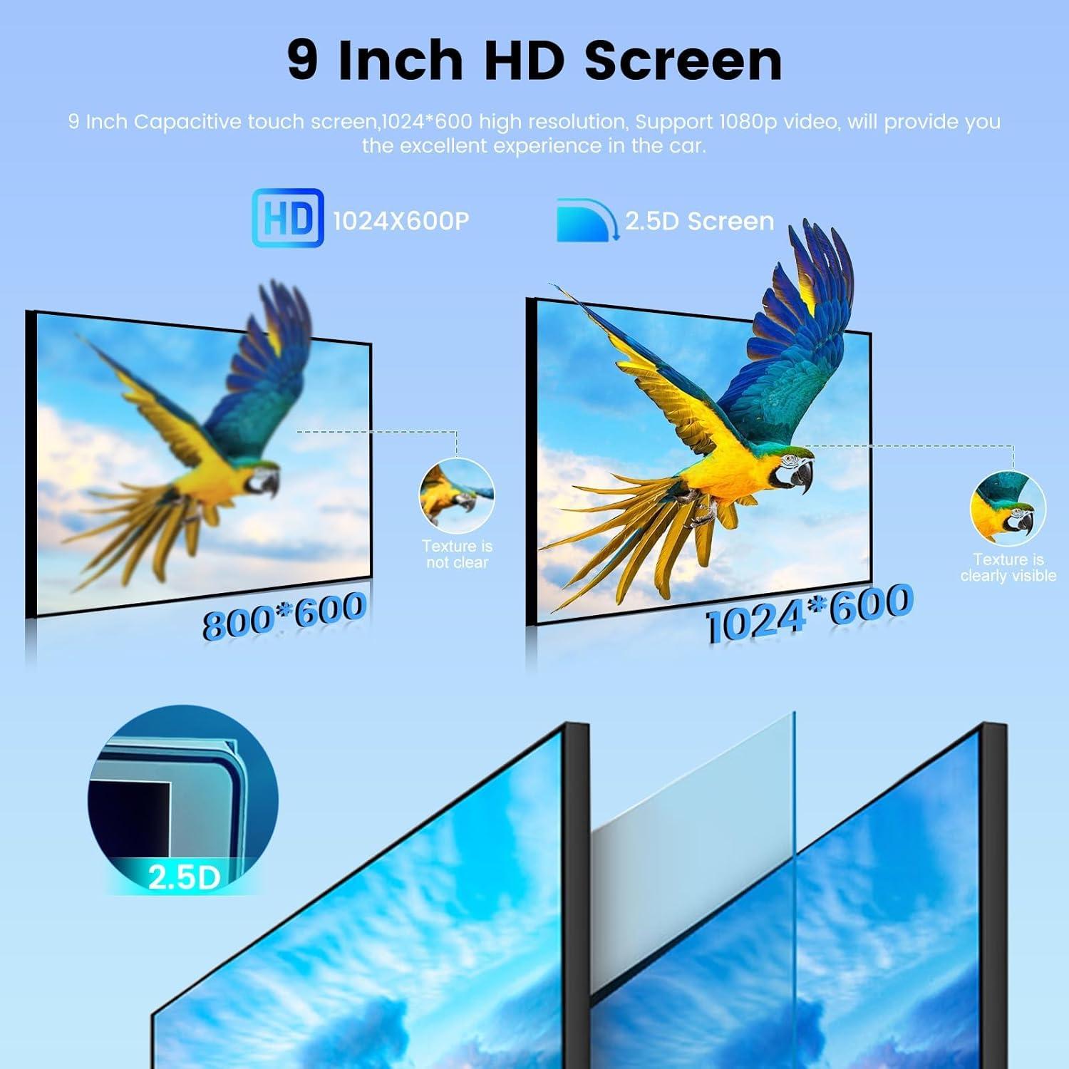 Estéreo de Coche NHOPEEW Android 13 para Smart Fortwo 2005-2010 9"