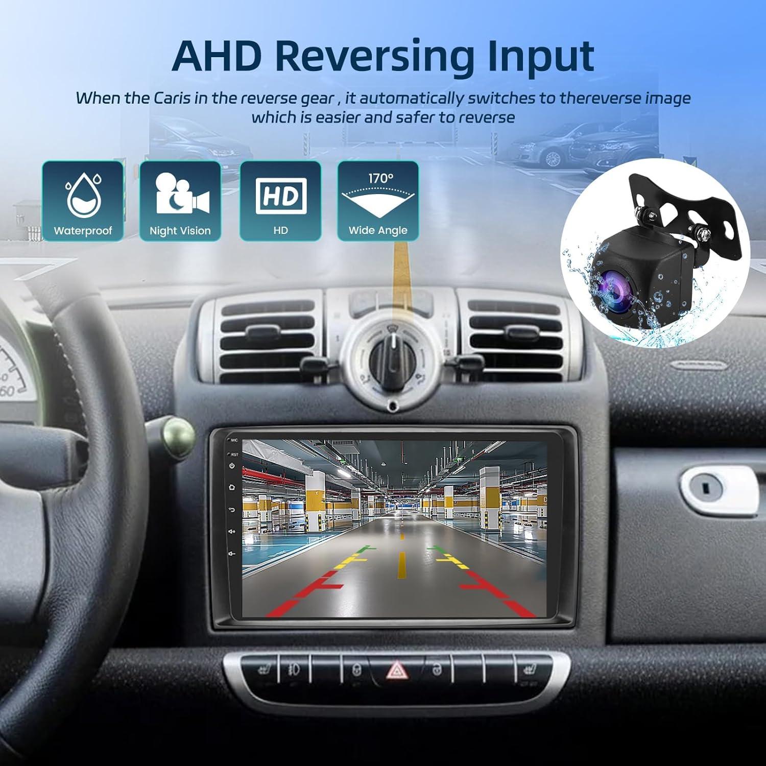 Estéreo de Coche NHOPEEW Android 13 para Smart Fortwo 2005-2010 9"