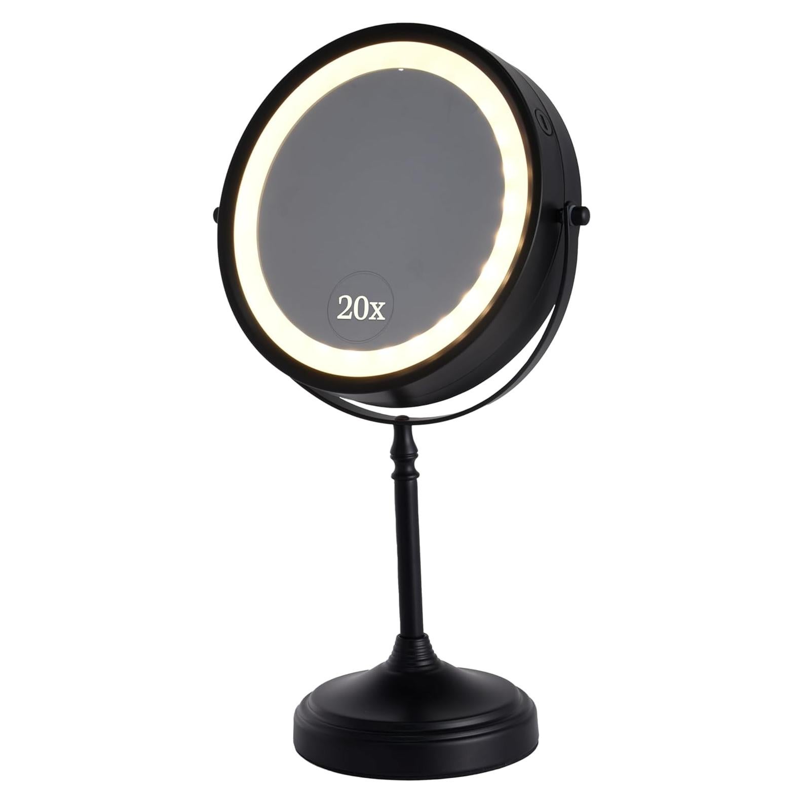 Espejo de Maquillaje Iluminado Doble Cara 20X - MIRRORVANA