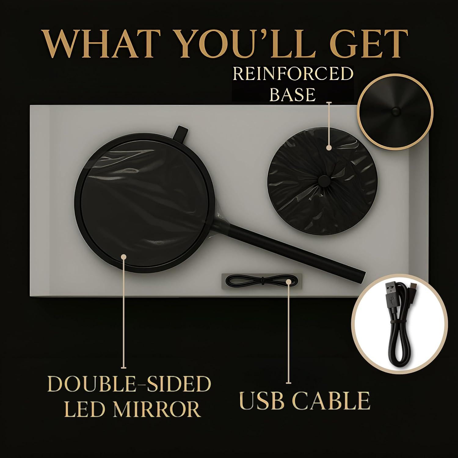 Espejo de Maquillaje Iluminado Doble Cara 20X - MIRRORVANA