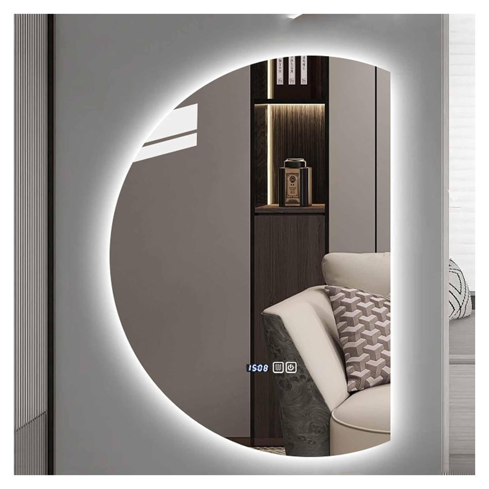 Espejo LED de Baño HLHHDFC 110x77cm Retroiluminado Anti-vaho