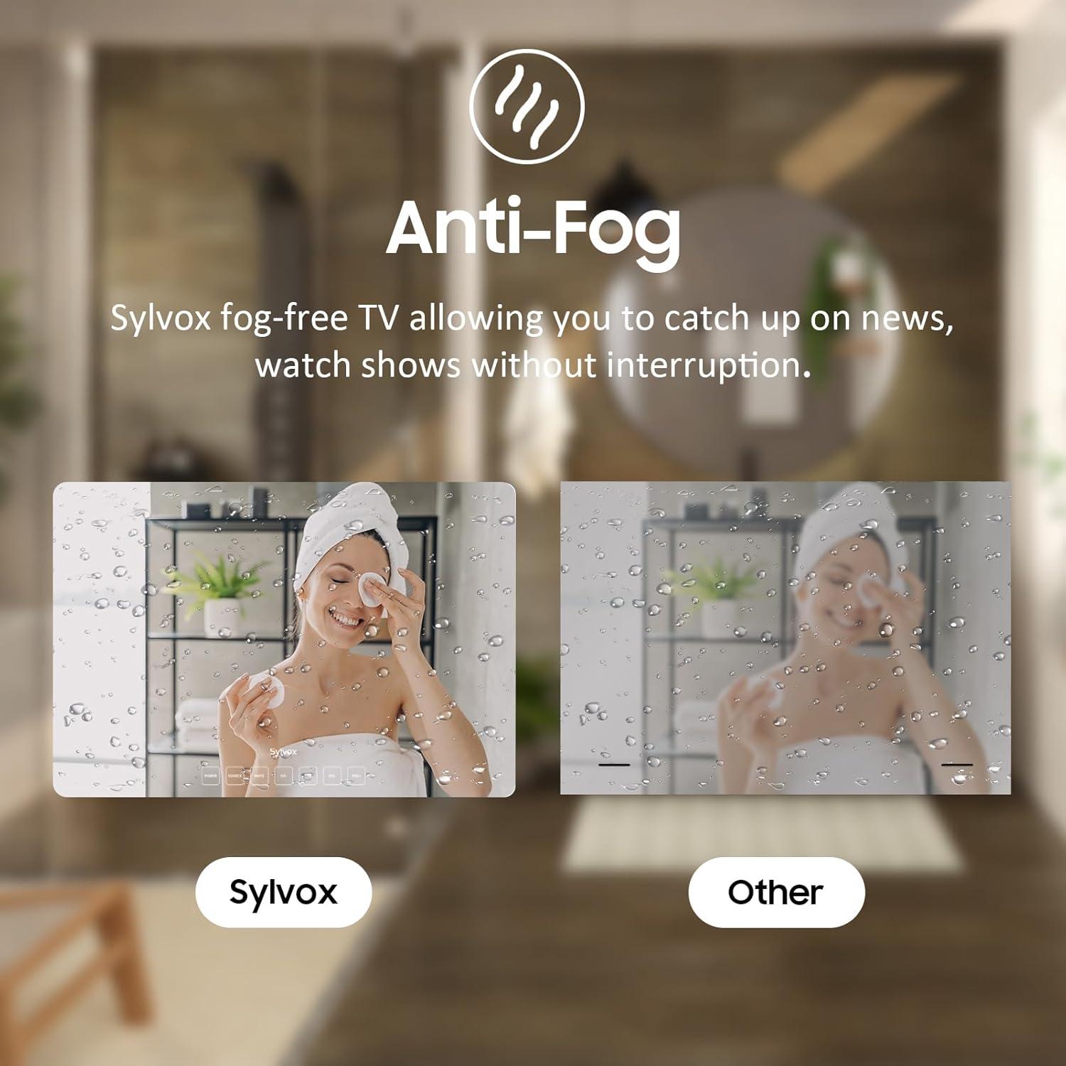 Televisor Inteligente Impermeable SYLVOX 24" Espejo 1080P