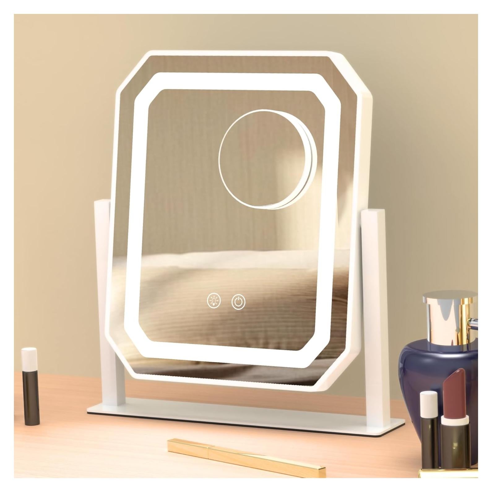 Espejo de Maquillaje Iluminado IBRIGHTSO 30.48cm 5X Táctil