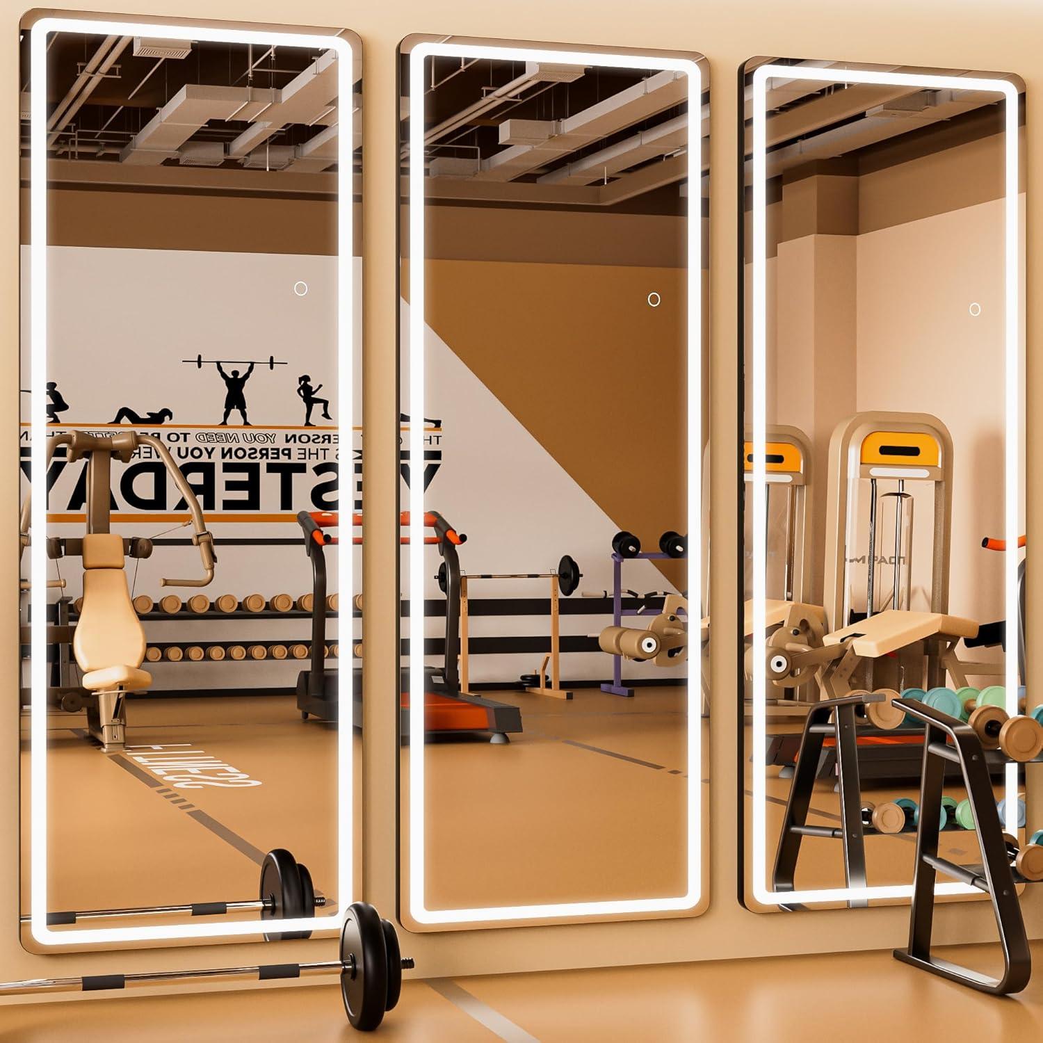 Espejo de Cuerpo Completo Iluminado LED WINNICE 142 cm x 40 cm