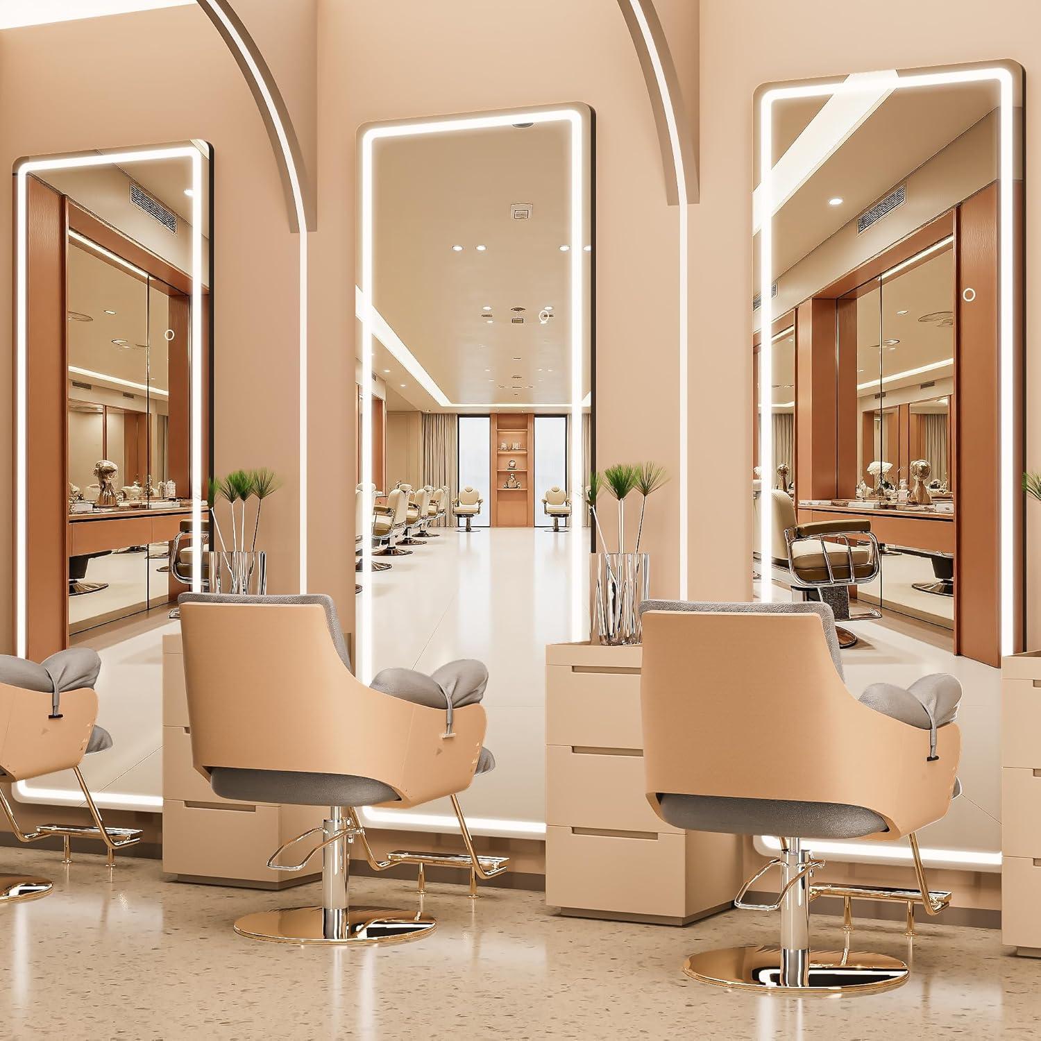 Espejo de Cuerpo Completo Iluminado LED WINNICE 142 cm x 40 cm