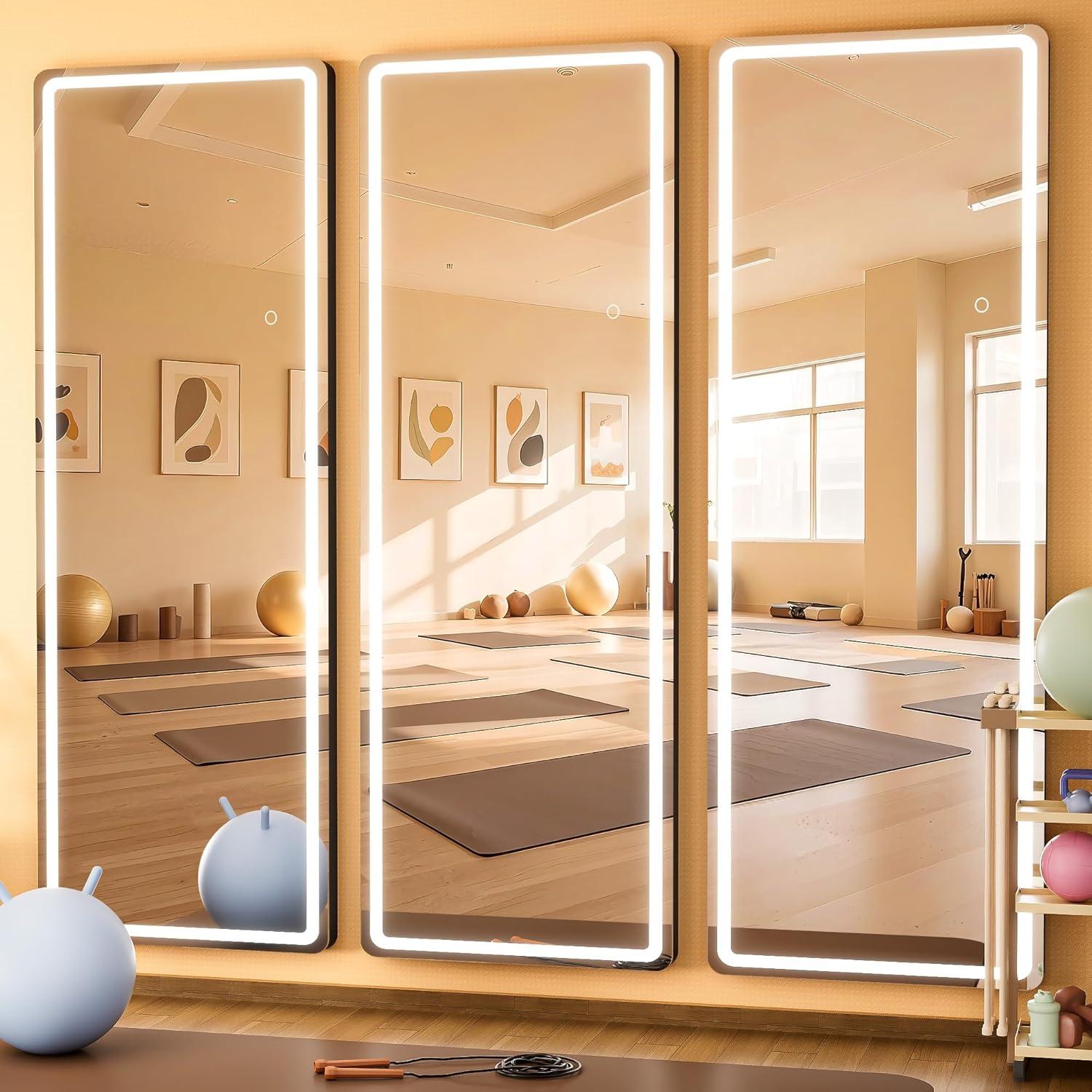 Espejo de Cuerpo Completo Iluminado LED WINNICE 142 cm x 40 cm