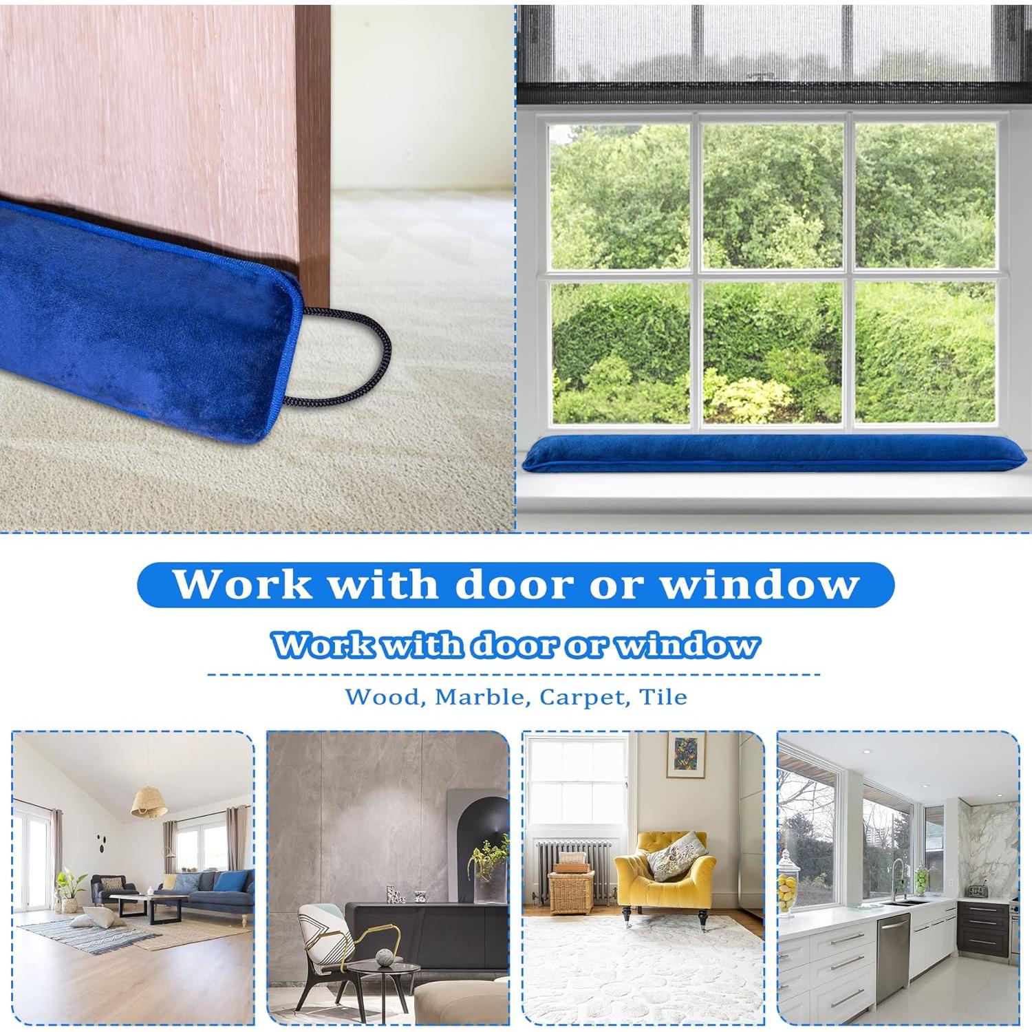 Tapón de Draft Mi OLi 91 cm Azul para Puerta y Ventana