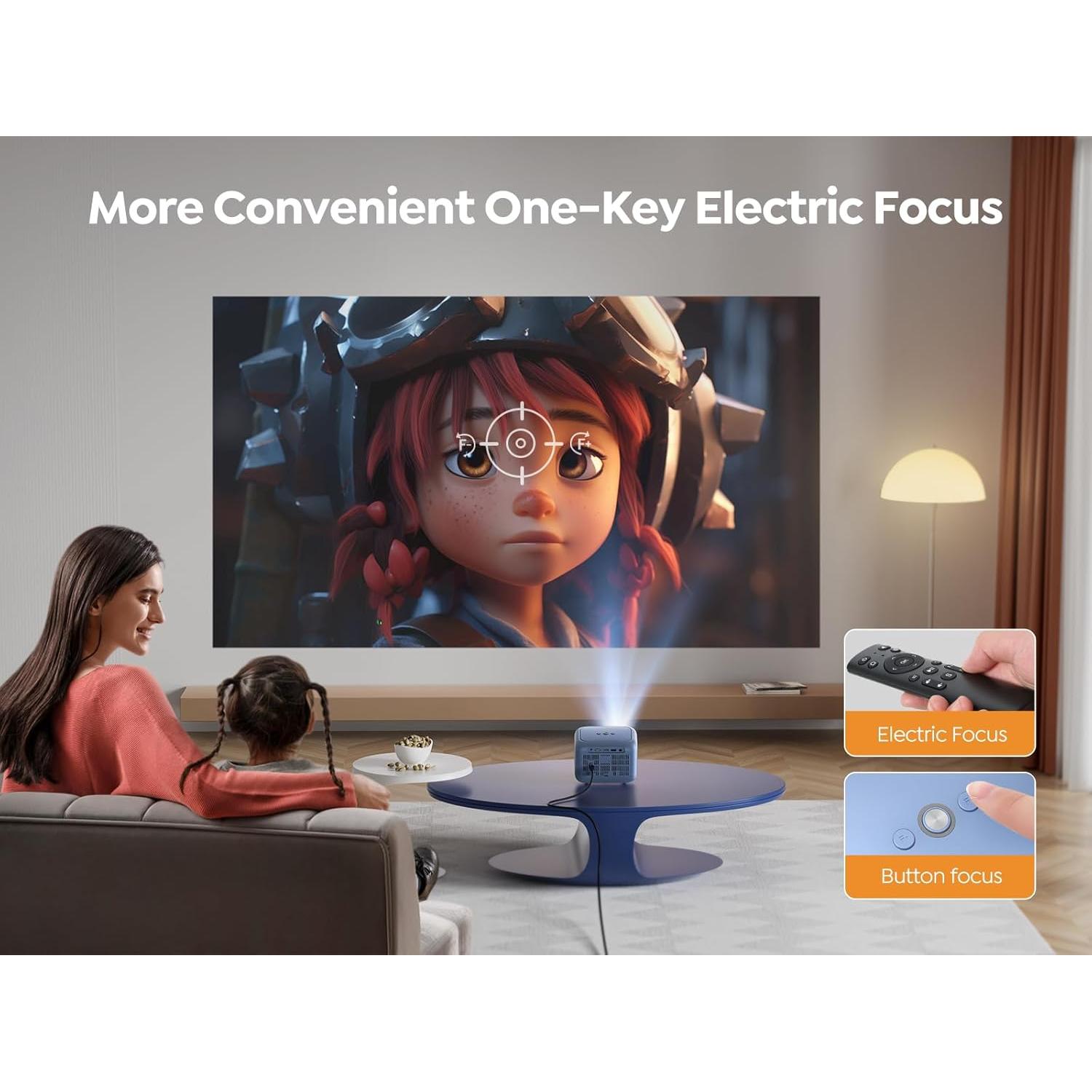 Proyector Mini YABER E1 1080P WiFi 5G Bluetooth 5.2 Portátil