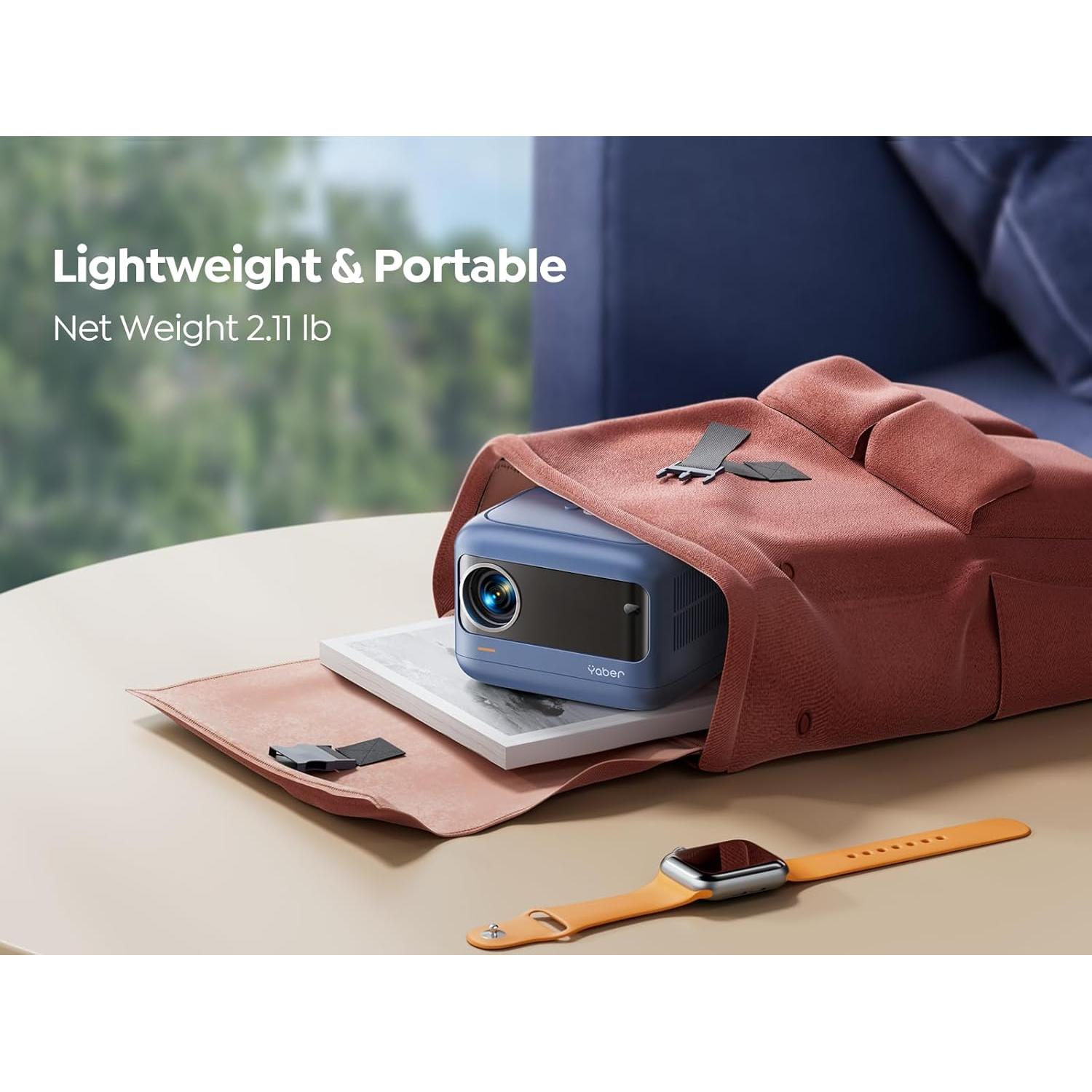 Proyector Mini YABER E1 1080P WiFi 5G Bluetooth 5.2 Portátil