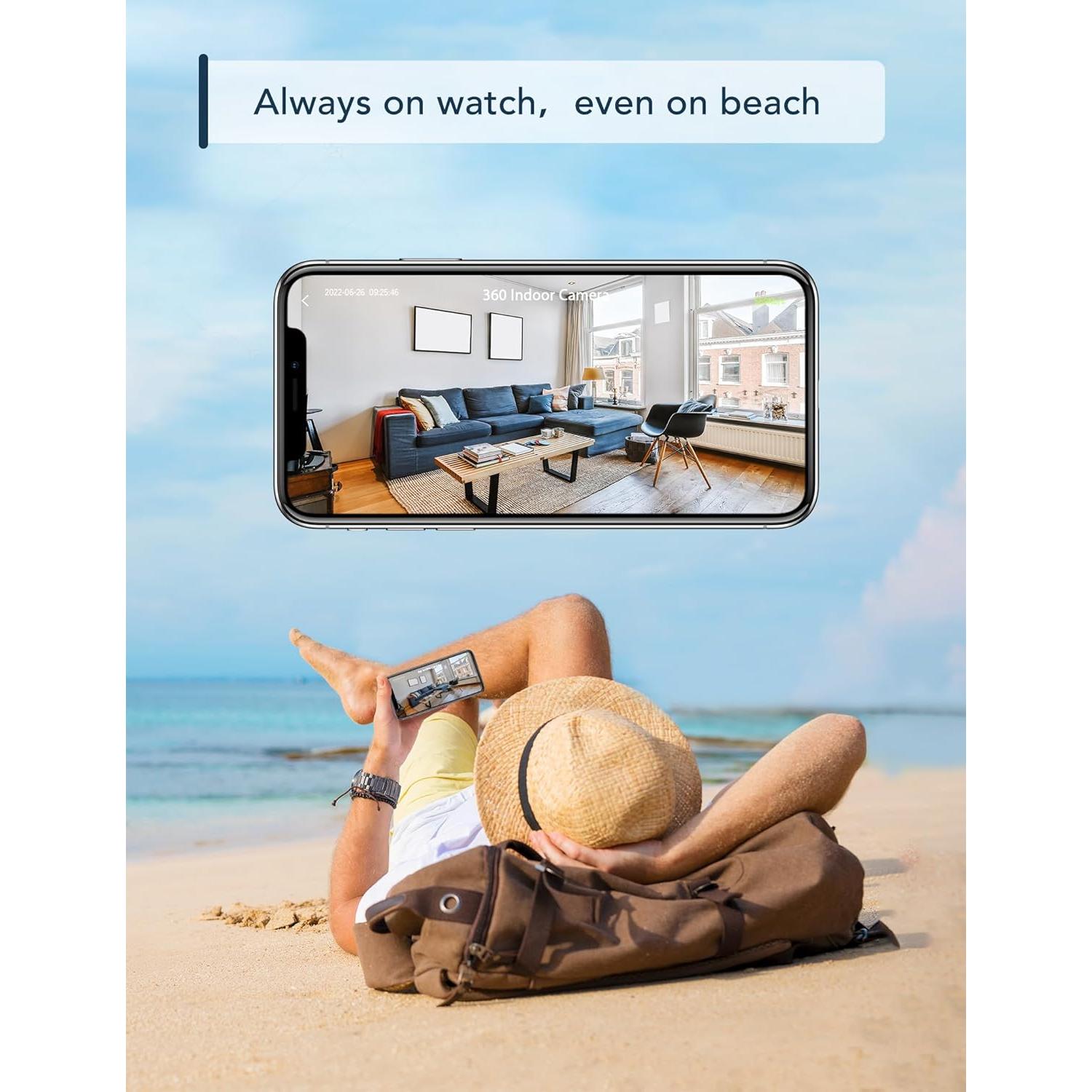 Cámara de Seguridad Interior GNCC C2 1080P con Audio Bidireccional