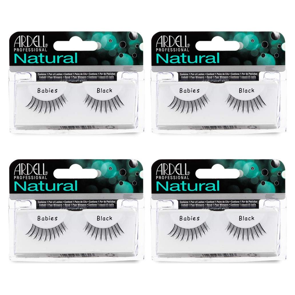 Pestañas Postizas Ardell Natural Bebés Negras - 4 Pares