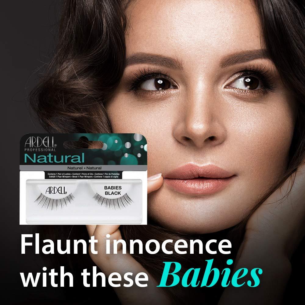 Pestañas Postizas Ardell Natural Bebés Negras - 4 Pares