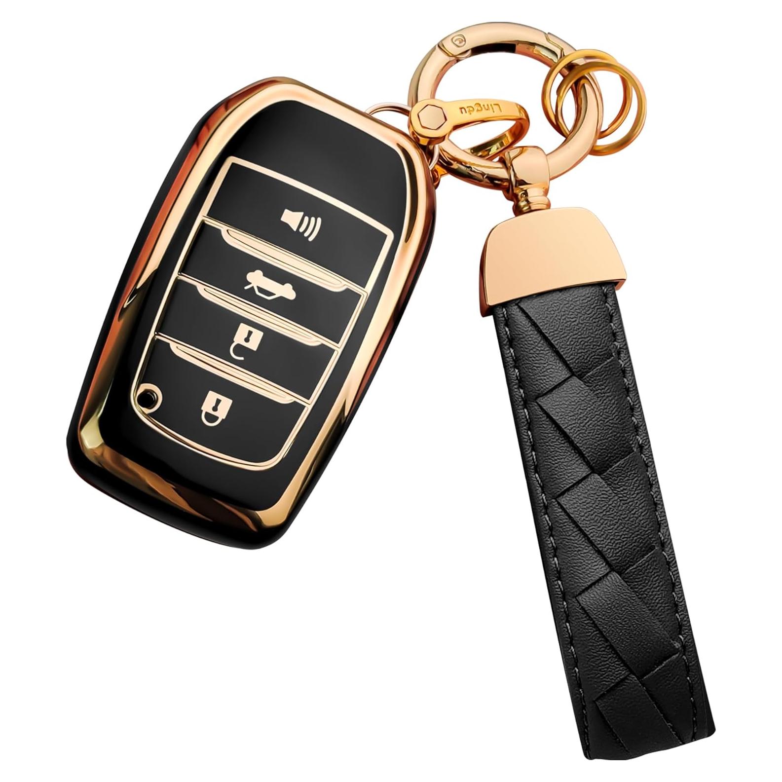 Cubierta de Llave Toyota Bqepe DFD4187 4 Botones Negra