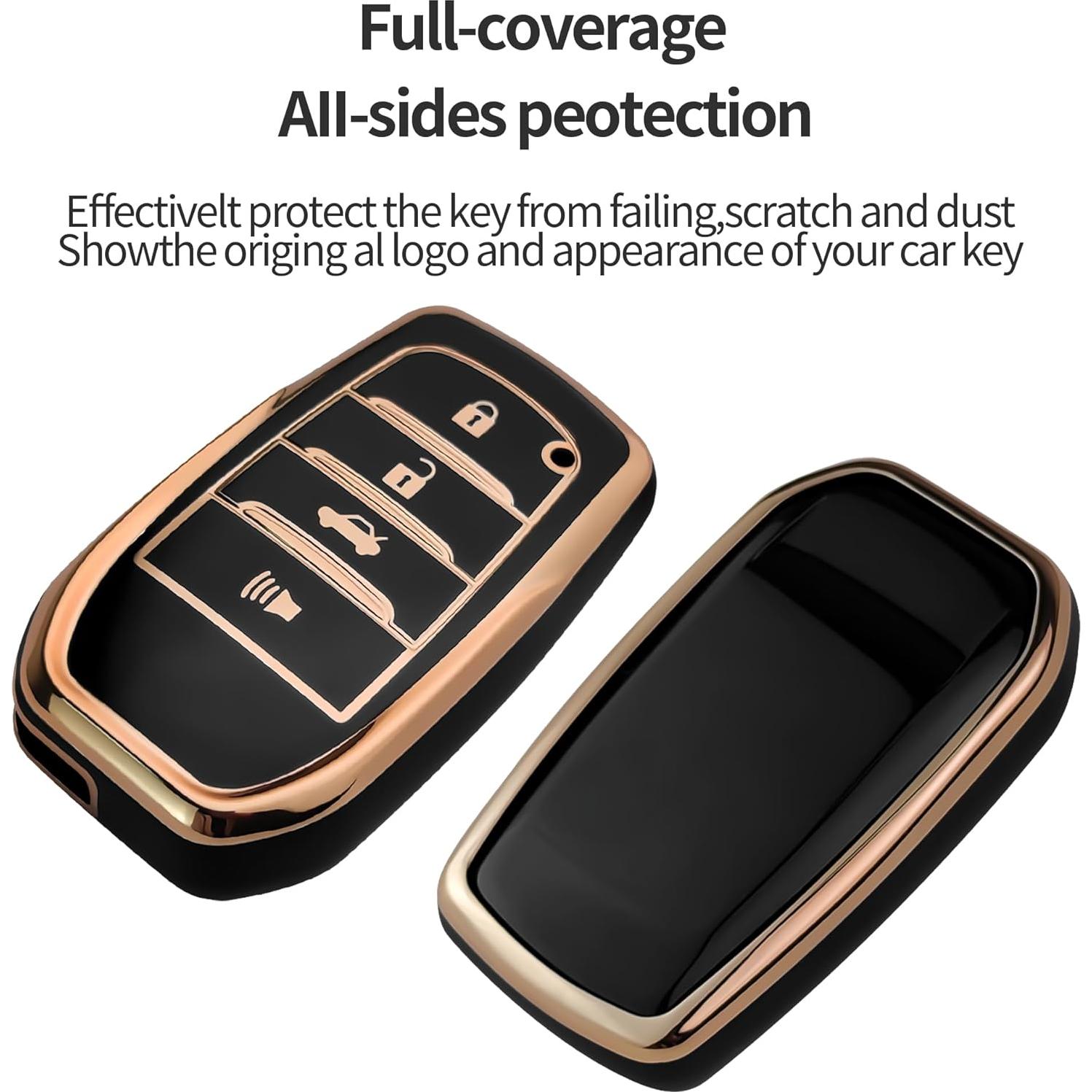 Cubierta de Llave Toyota Bqepe DFD4187 4 Botones Negra