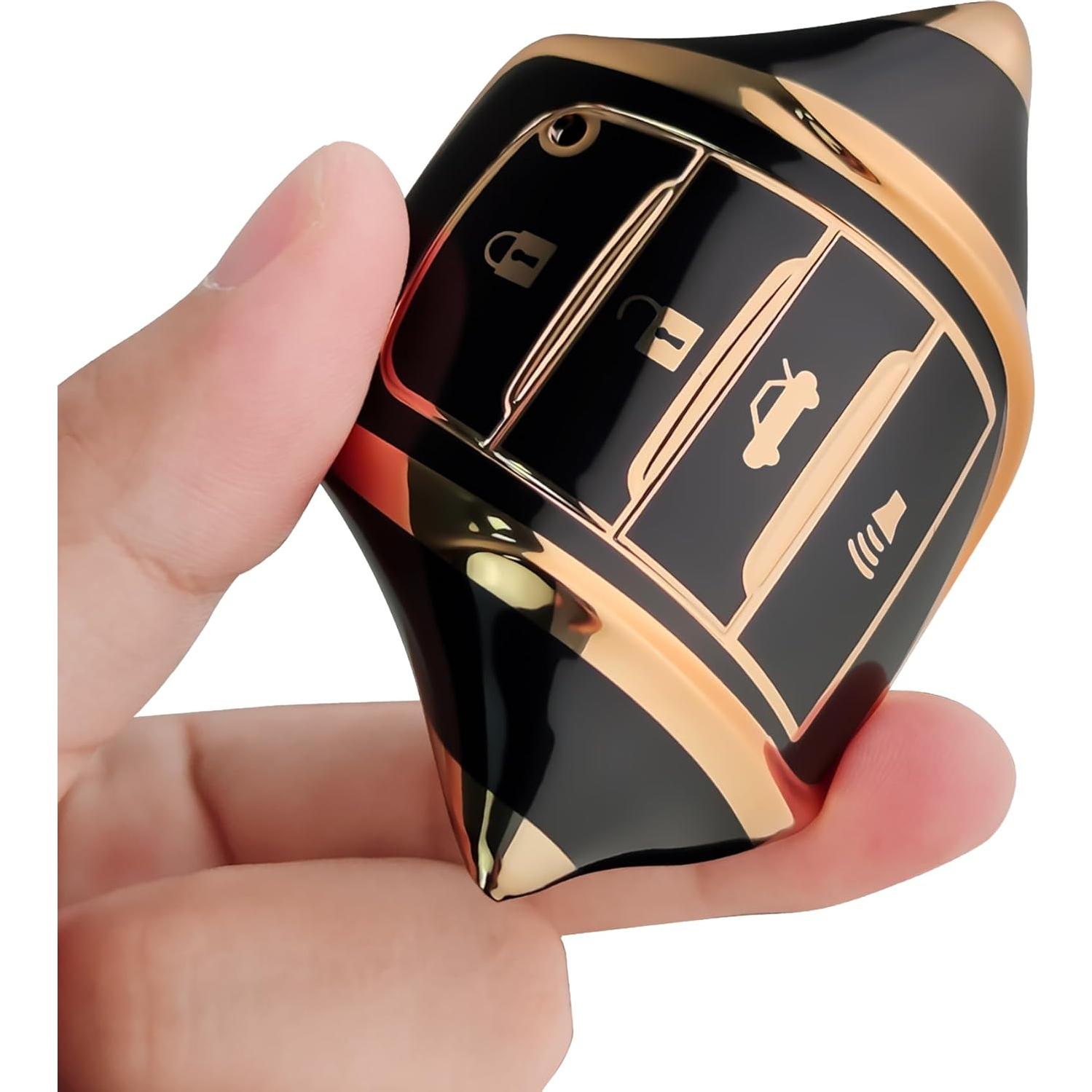 Cubierta de Llave Toyota Bqepe DFD4187 4 Botones Negra