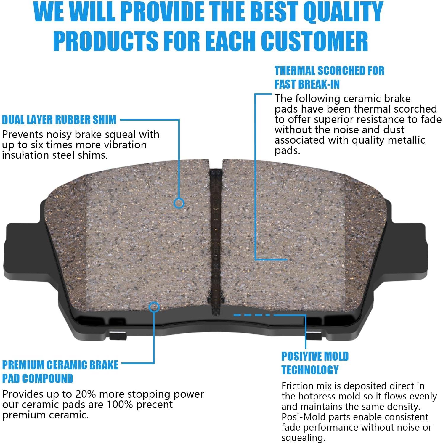 Pastillas de freno delantera cerámica SUPLABEL HZ822 para SUV